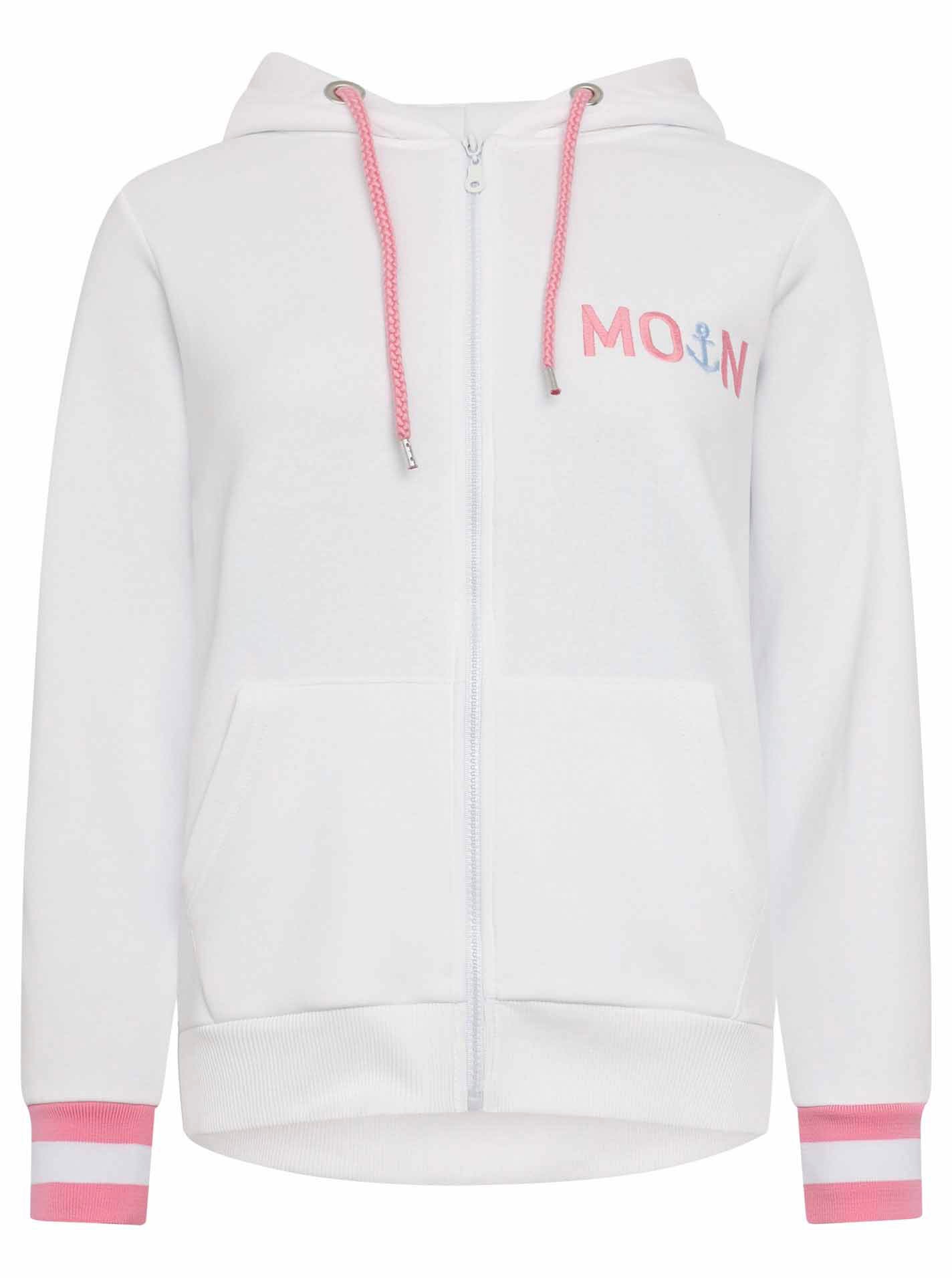 Zwillingsherz Kapuzensweatjacke, Regular Fit, Stickerei, Reißverschluss, La günstig online kaufen