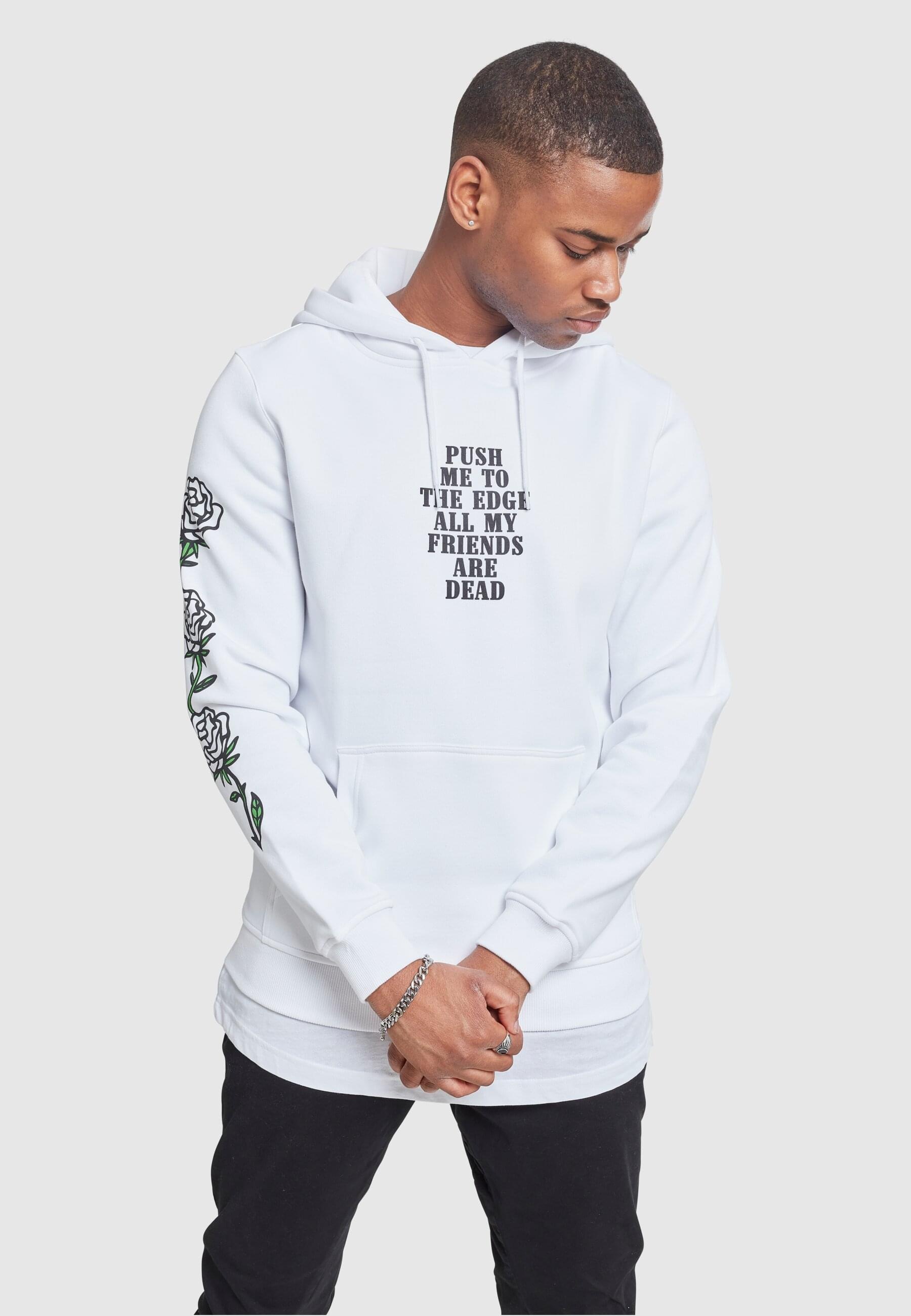 MisterTee Sweatshirt »MisterTee Herren Push Me Hoody«, (1 tlg.)