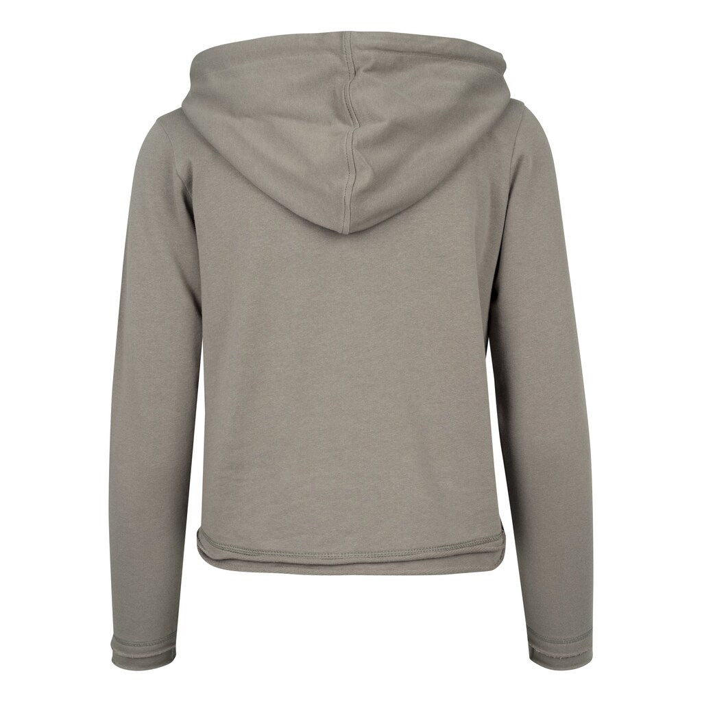 URBAN CLASSICS Rundhalspullover »Urban Classics Damen Ladies Cropped Terry Hoody«, (1 tlg.)