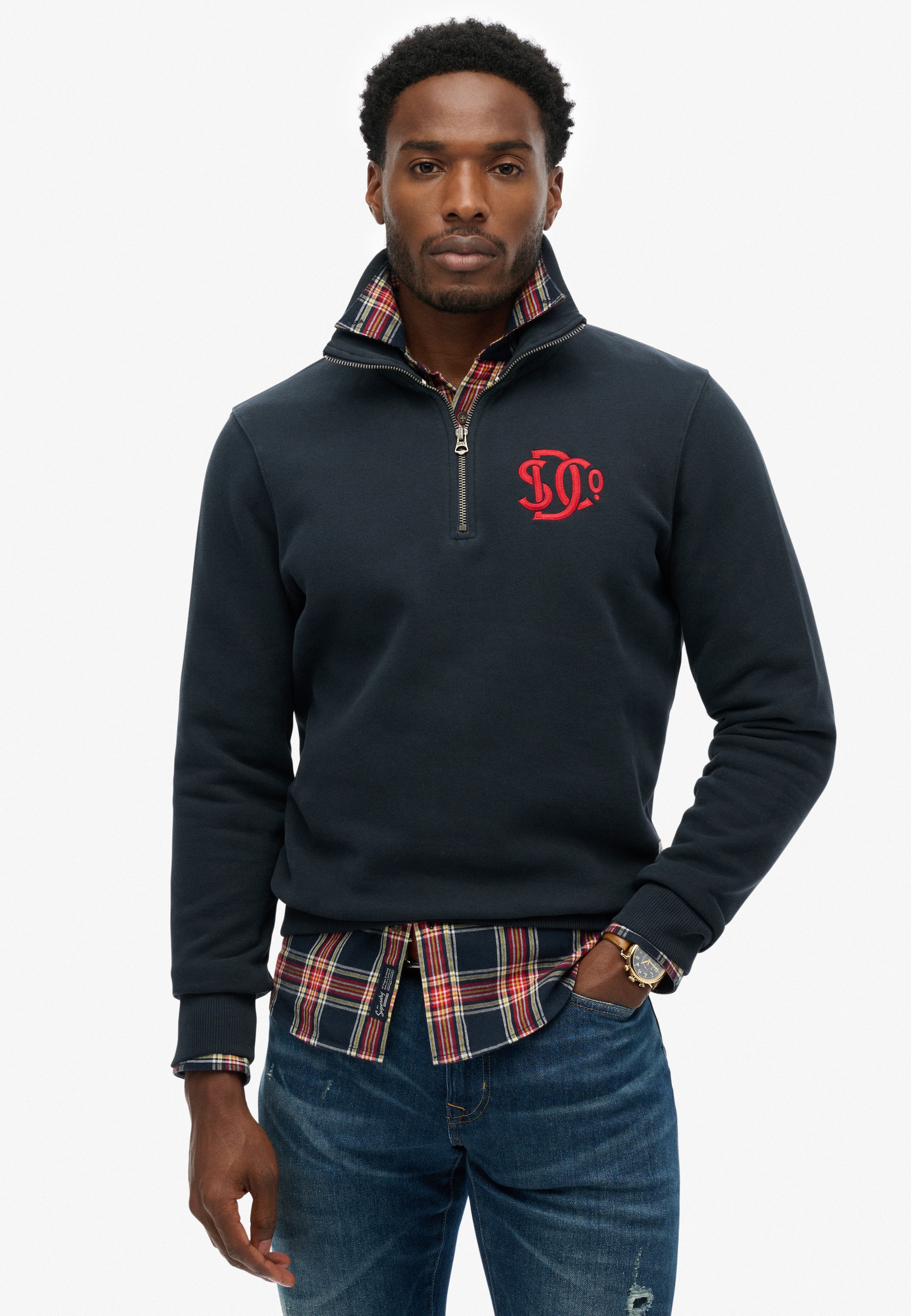 Superdry Sweatshirt "Sd&co Neon Half Zip Track" günstig online kaufen