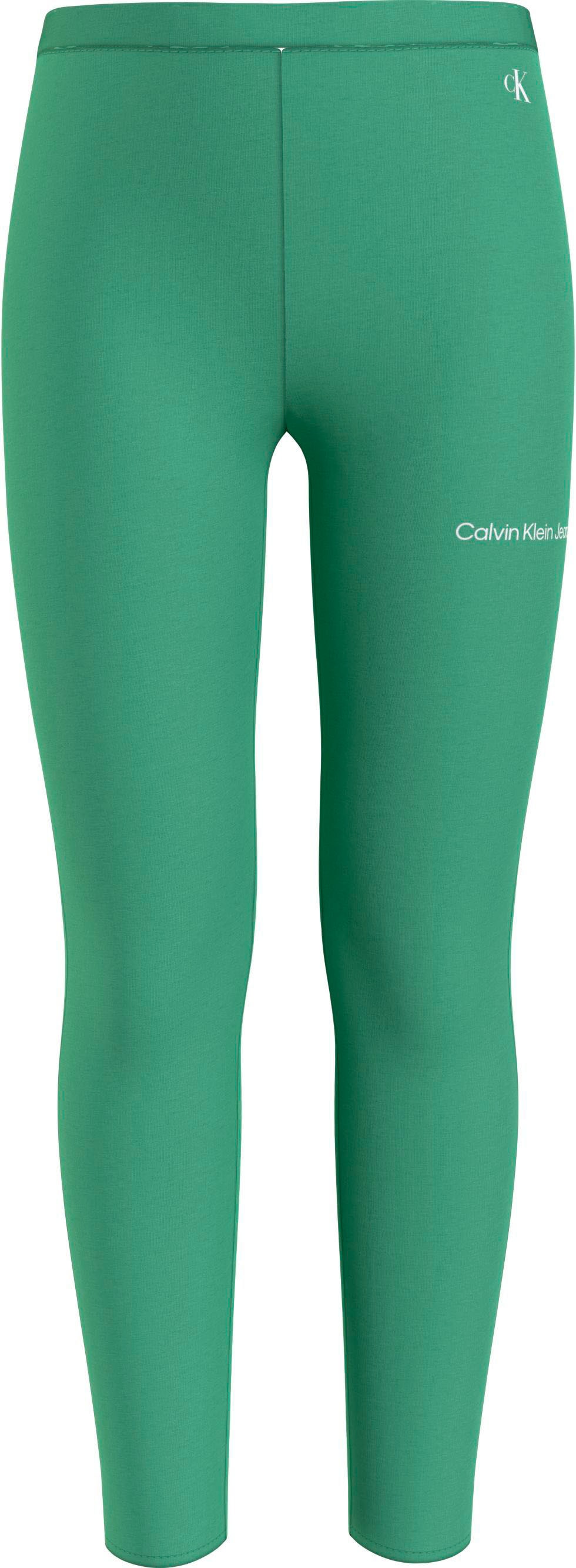 Jeans Klein Kinder online Kids Calvin Calvin | Leggings, BAUR dem kaufen MiniMe,mit Bein auf Klein Junior Logoschriftzug