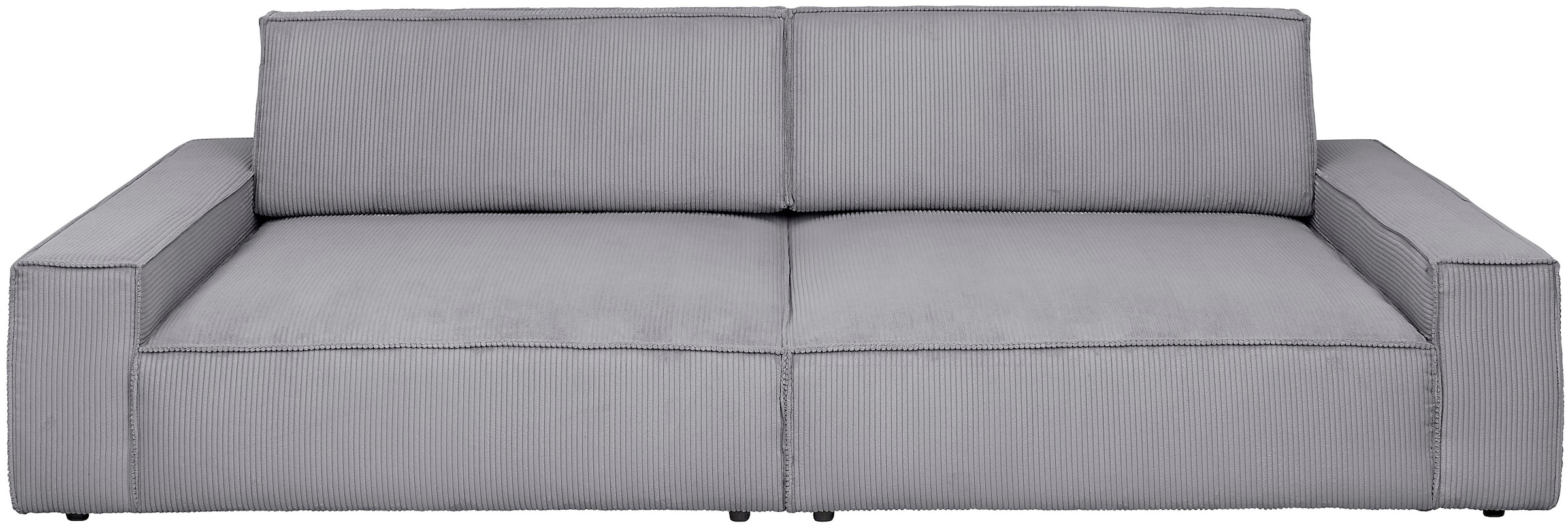 Home affaire Big-Sofa »NEU: SHERWOOD XXL, Big-Sofa (316cm), extra tiefe Sitzfläche 95 cm«, bequemer Sitzkomfort, Cord u. Leinenoptik, Kedernaht