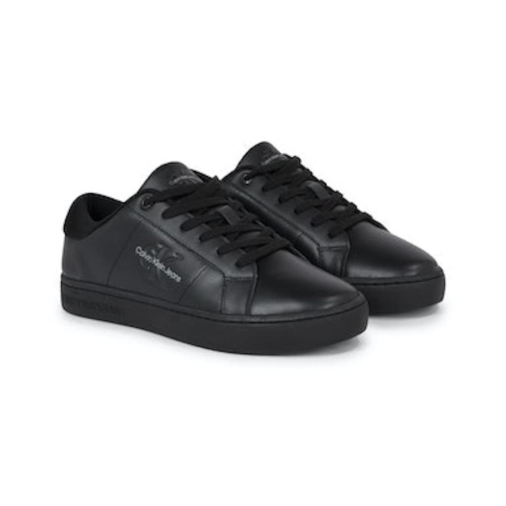 Calvin Klein Jeans Sneaker »CLASSIC CUPSOLE LOW ML LTH«, mit seitlichem Logoschriftzug, Freizeitschuh, Halbschuh, Schnürschuh