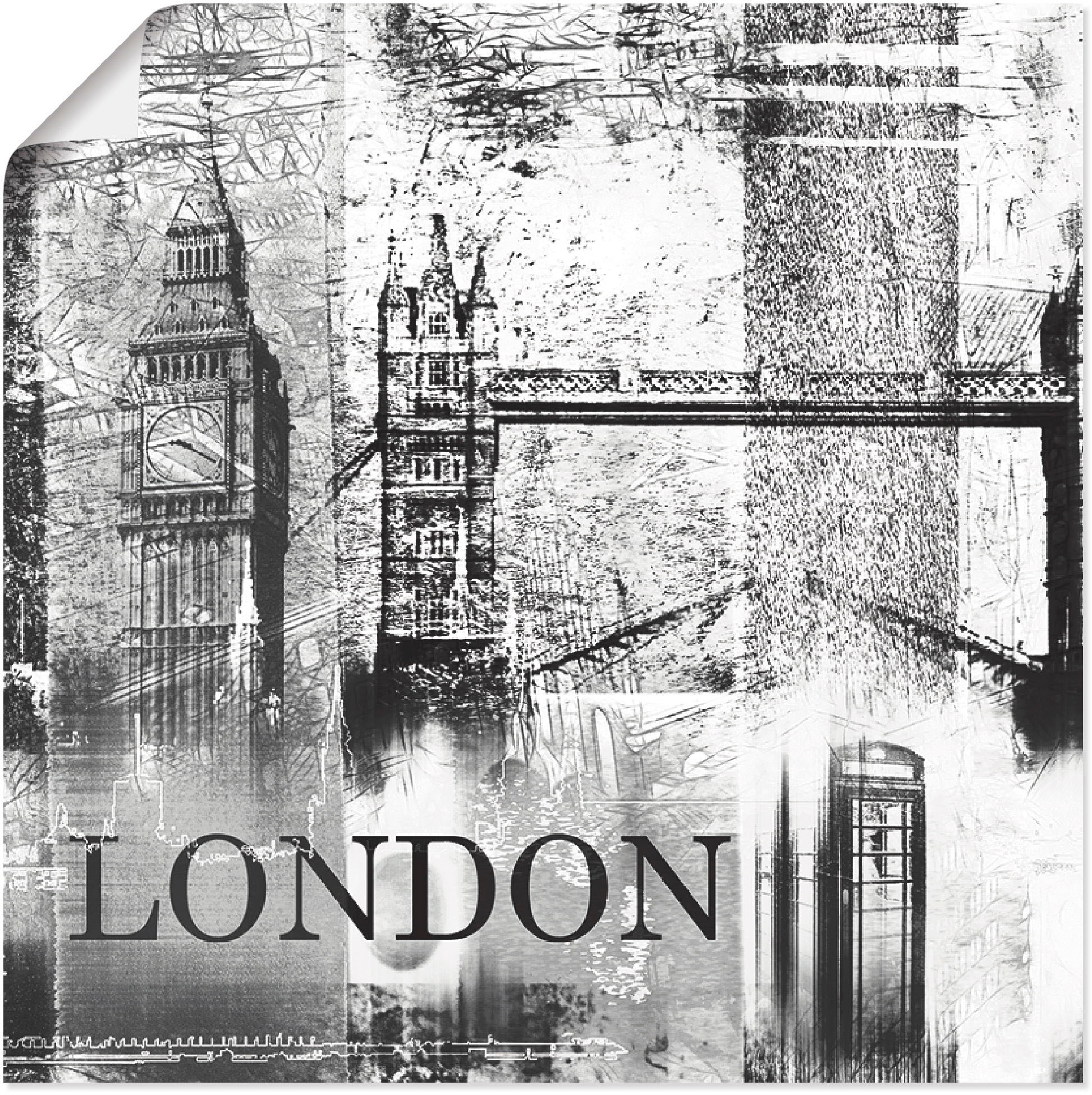 Artland Paveikslas »London Skyline Abstrakte C...