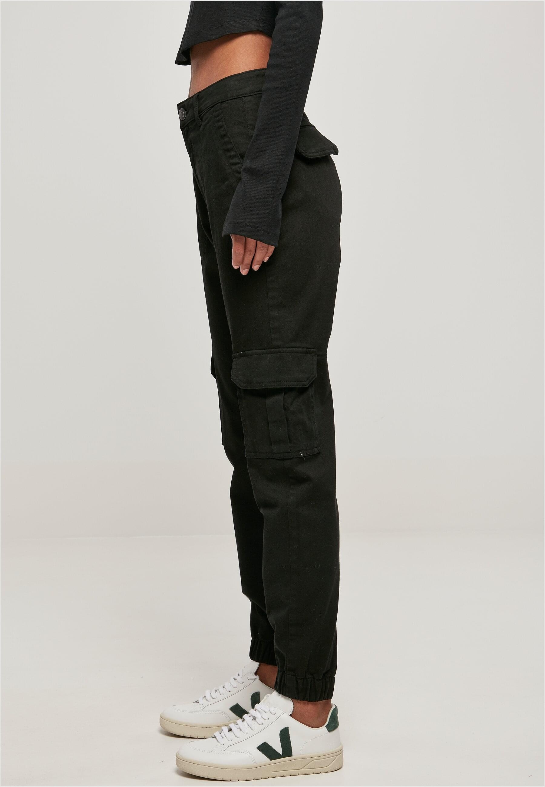 URBAN CLASSICS Cargohose »Urban Classics Damen Ladies Cotton Twill Utility Pants«, (1 tlg.)