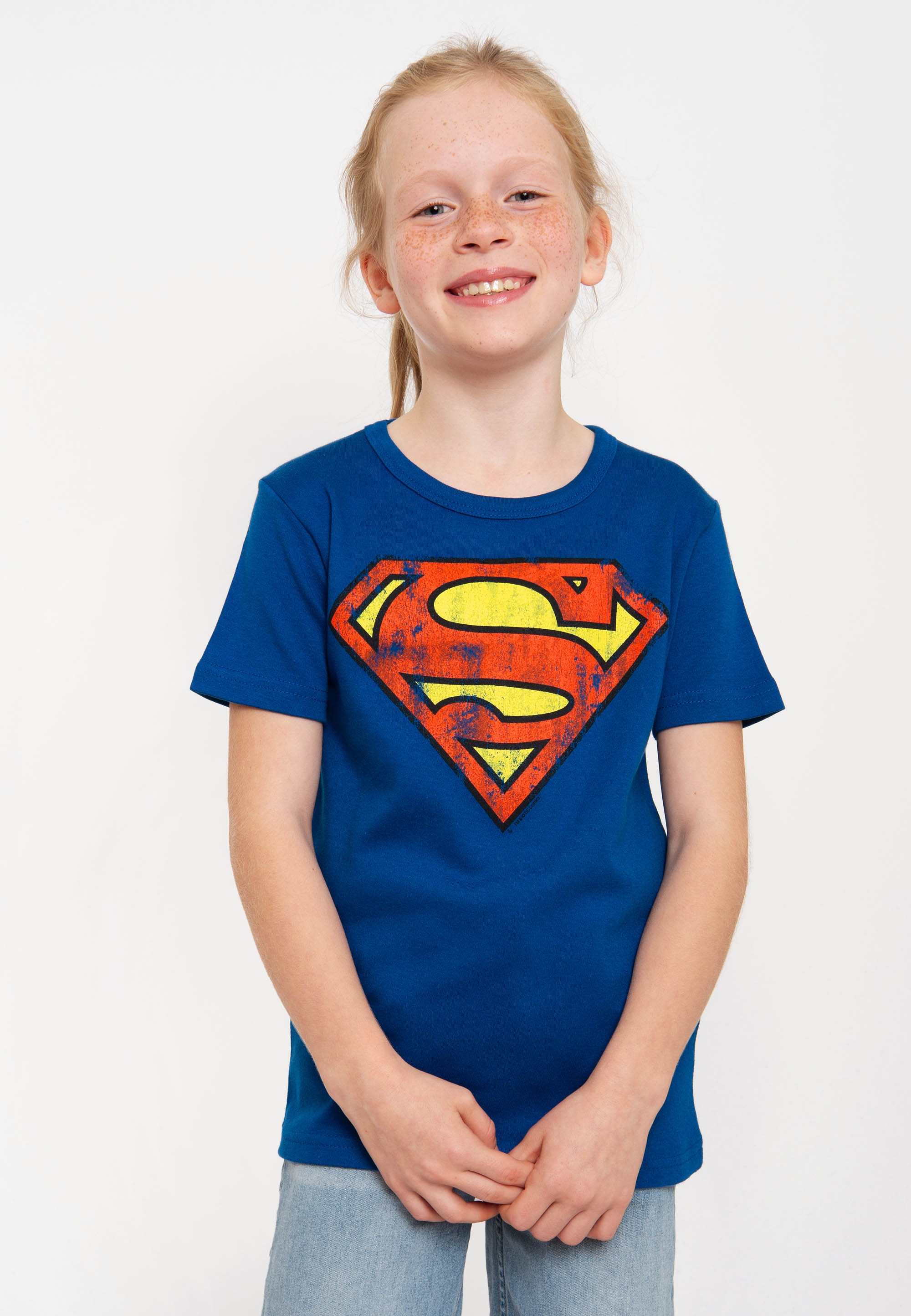 Logoshirt Marškinėliai »Superman« su coolem Fron...