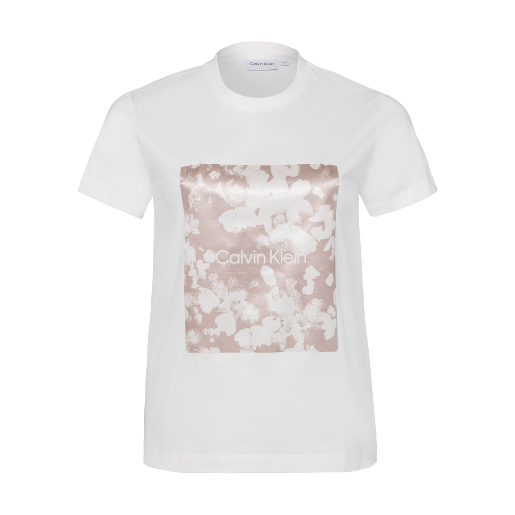Calvin Klein Curve T-Shirt »ABSTRACT FLORAL TEE INCLU« mit schickem Frontprint