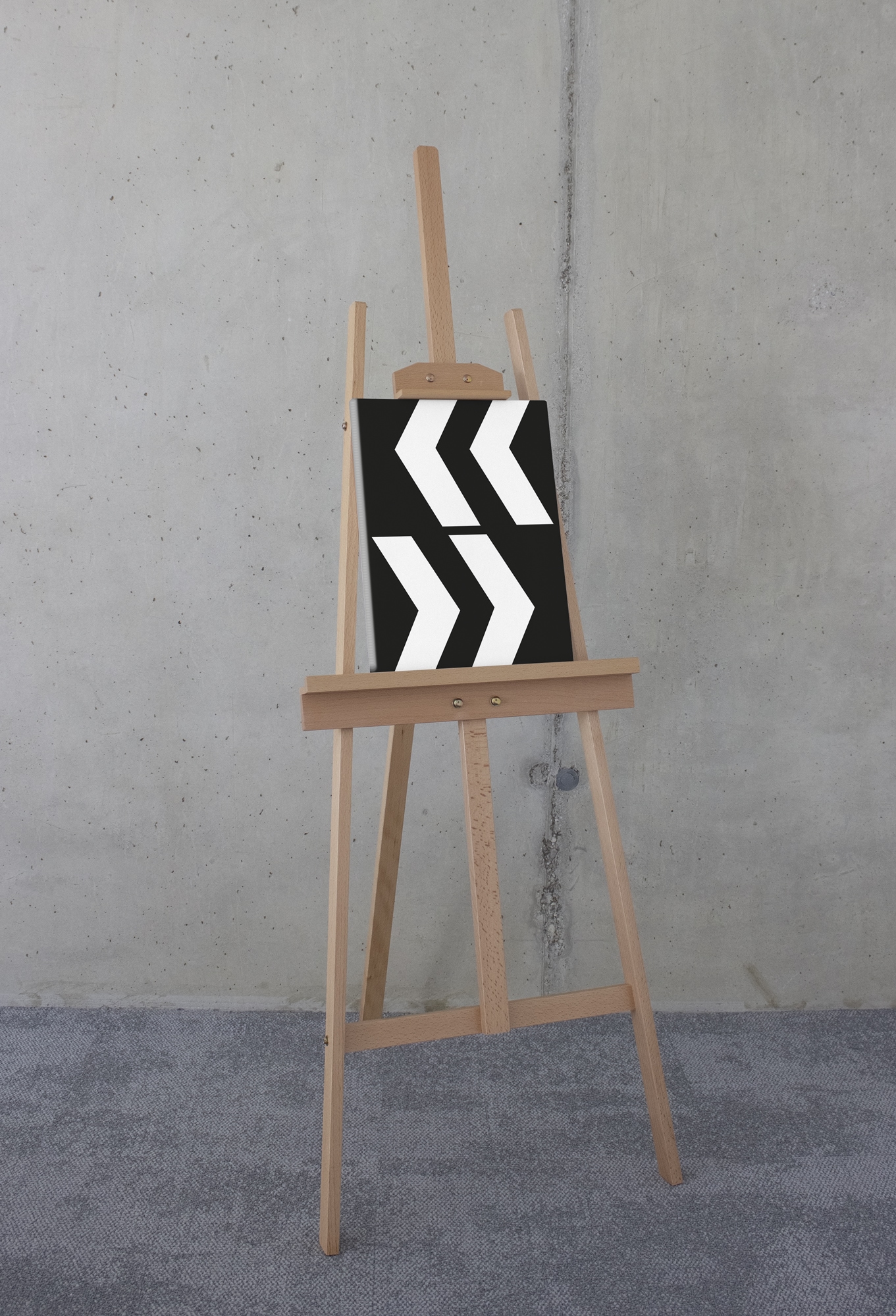 Komar Leinwandbild »Typo Arrows - Größe 30 x 40 cm«, Natur, (1 St.), Keilrahmenbild mi Echtholzrahmen