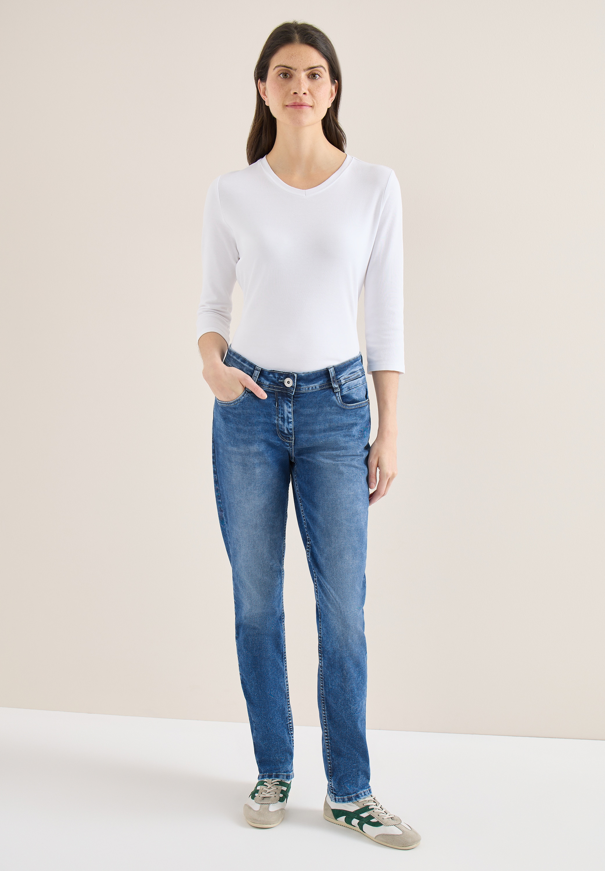 Cecil Comfort-fit-Jeans Middle Waist