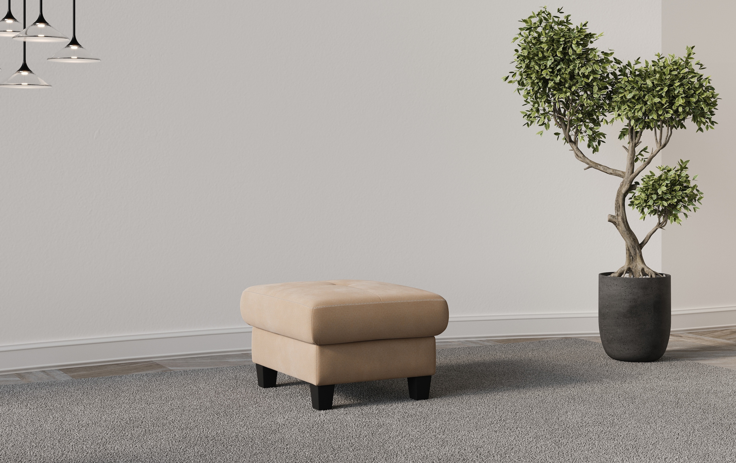 Home affaire Polsterhocker "Varese" günstig online kaufen