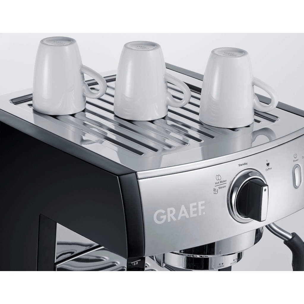 Graef Siebträgermaschine »Espressomaschine pivalla SET«, inkl. Kaffeemühle CM702 im Wert von € 94,99 UVP
