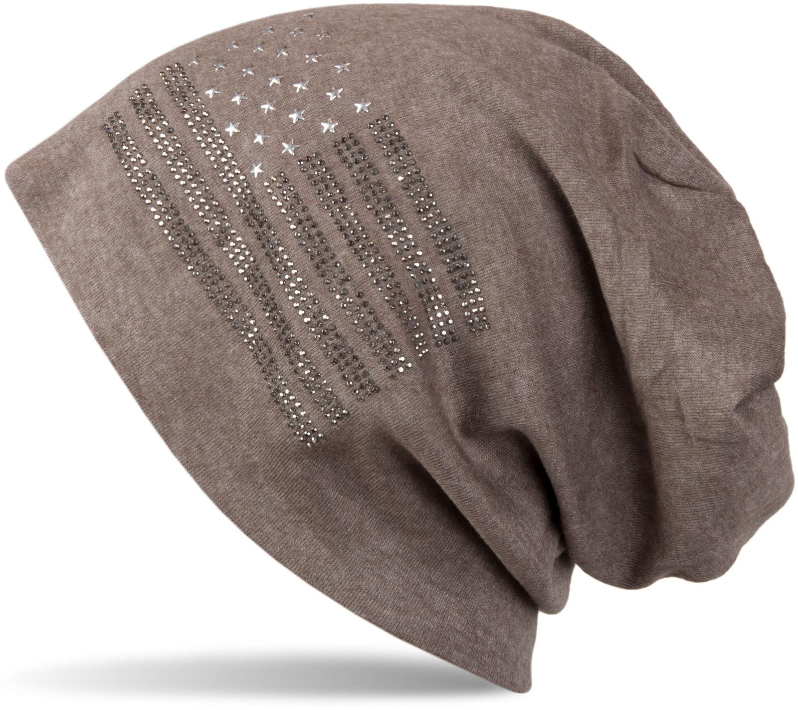 styleBREAKER Beanie "Beanie mit USA Flagge aus Strass" 1 Stk.