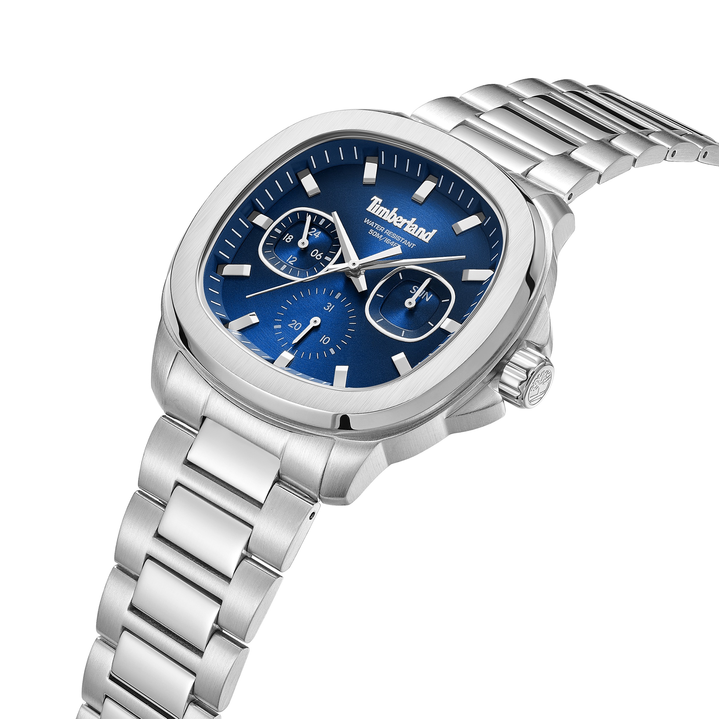 Timberland Quarzuhr »Swansey« Armbanduhr, Herrenuhr, Edelstahlarmband, analog, Tag