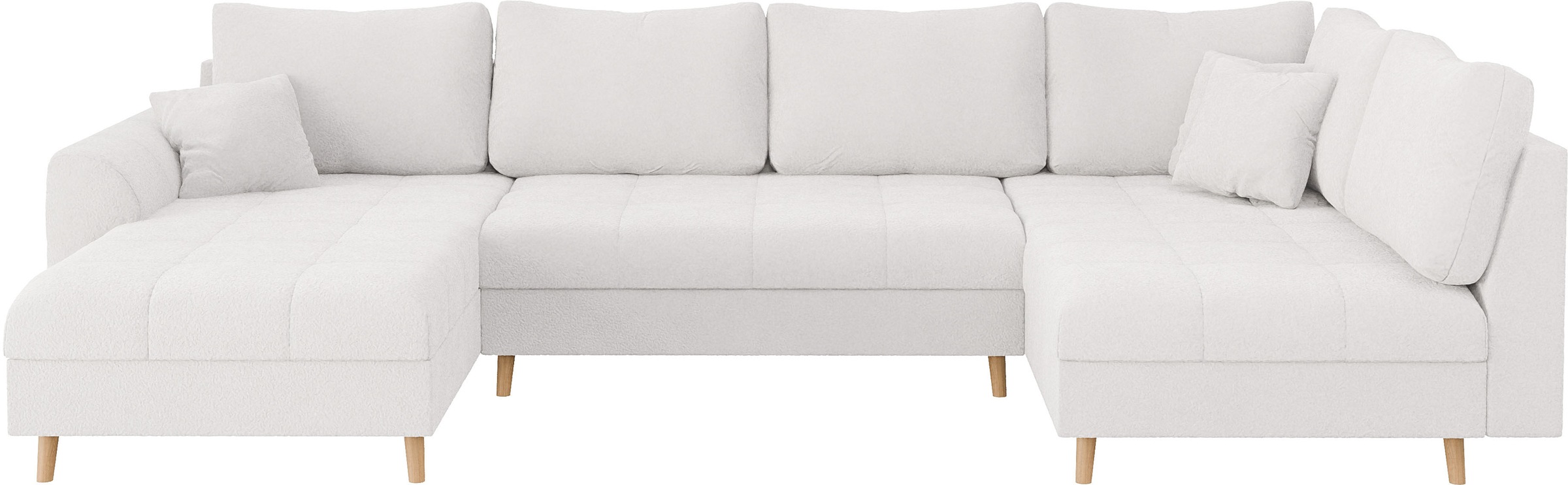 Home affaire Wohnlandschaft "CHARRE U-Form mit Ottomane, Maße B/T/H: 310/16 günstig online kaufen