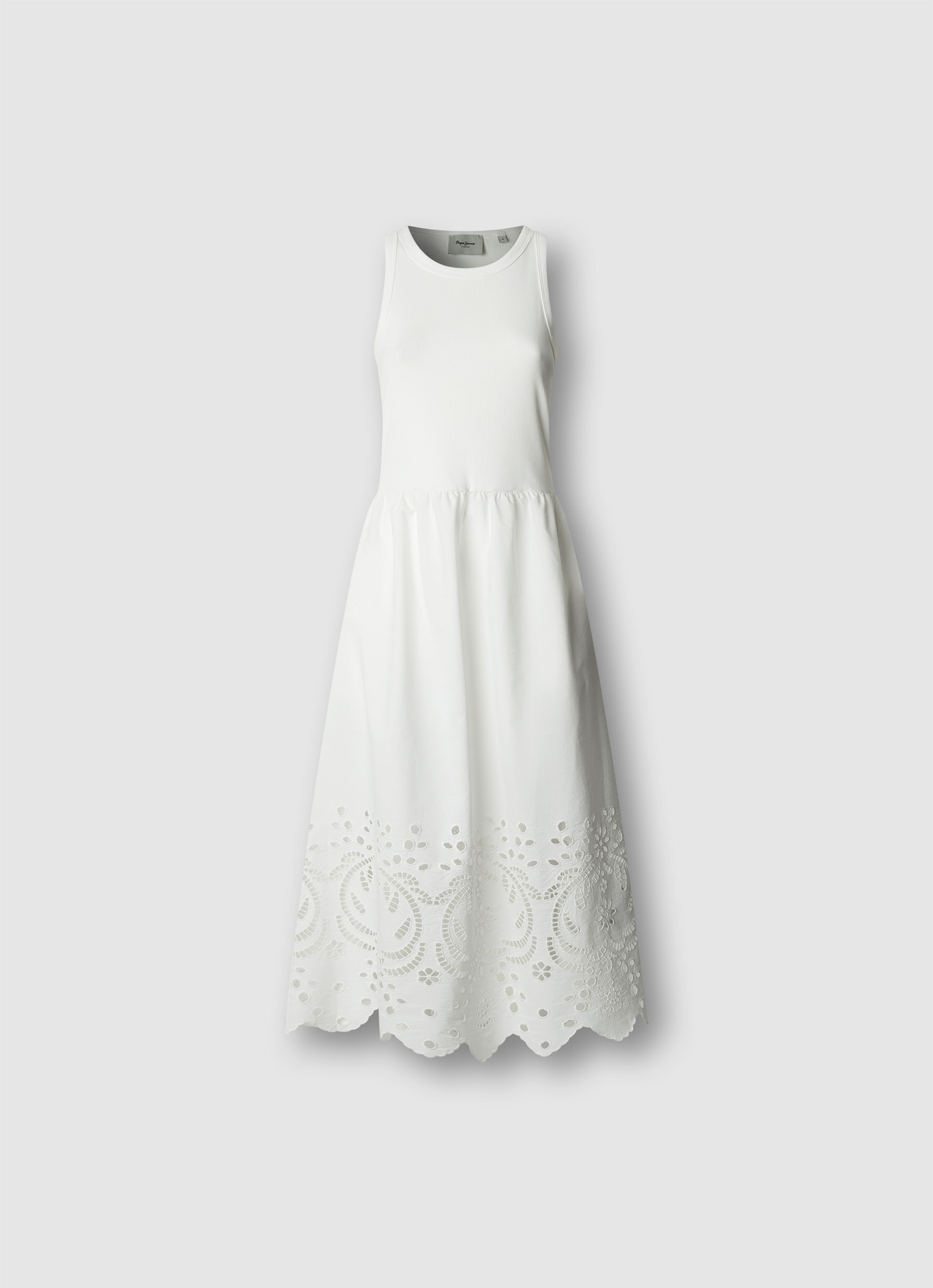 Pepe Jeans A-Linien-Kleid "NAOMI" mit Lochstickerei, ärmellos günstig online kaufen