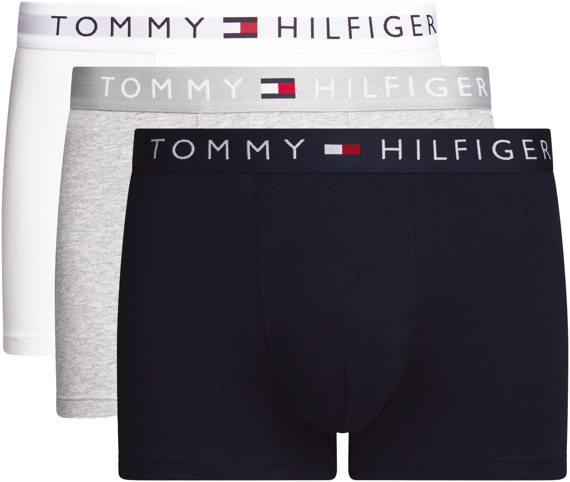 Tommy Hilfiger Underwear Trunk »3P TRUNK WB«, (Packung, 3 St., 3er), mit Logobund