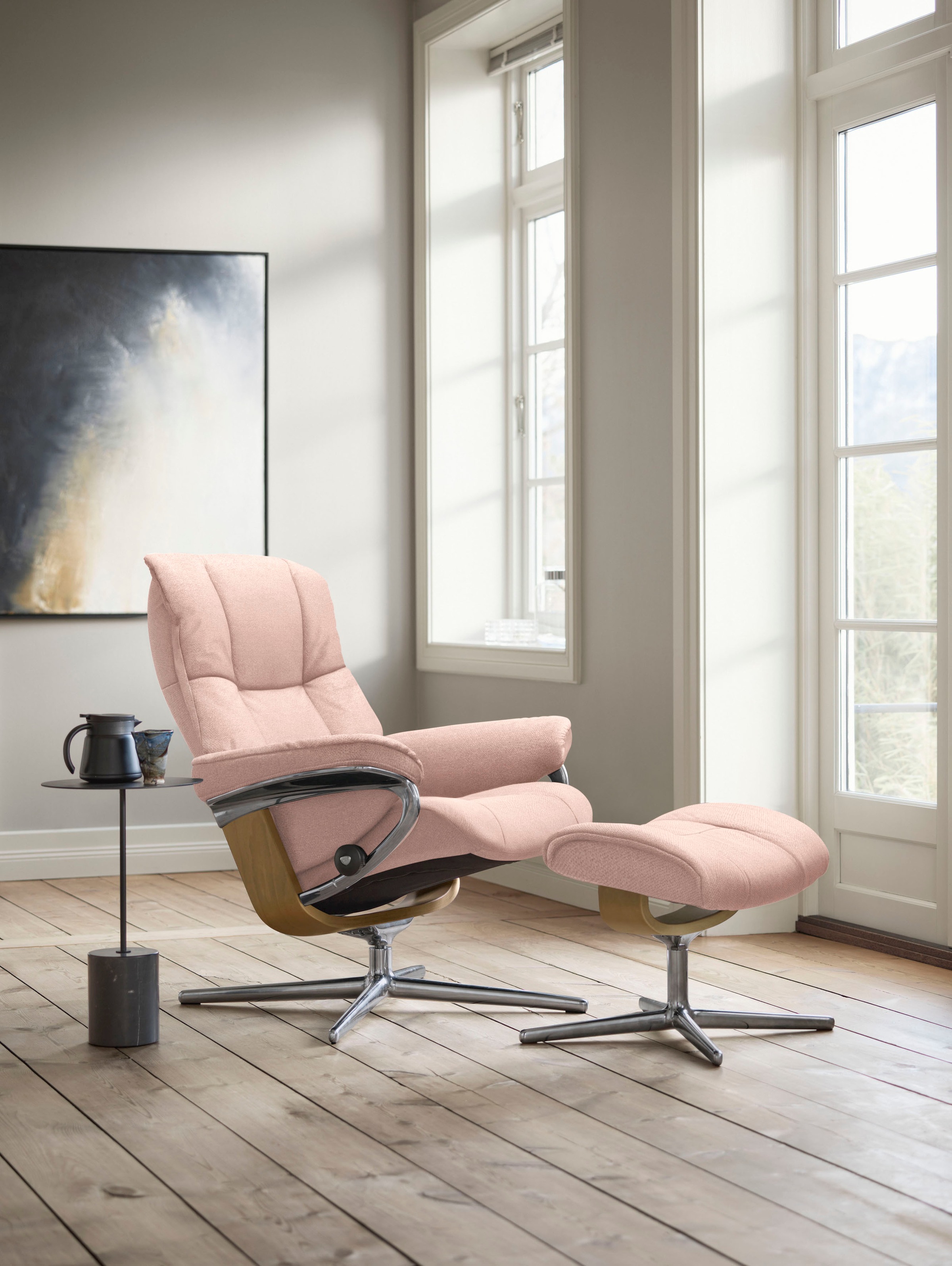 Stressless® Relaxsessel »Mayfair«, mit Cross Base, Größe S, M & L, Holzakzent Eiche