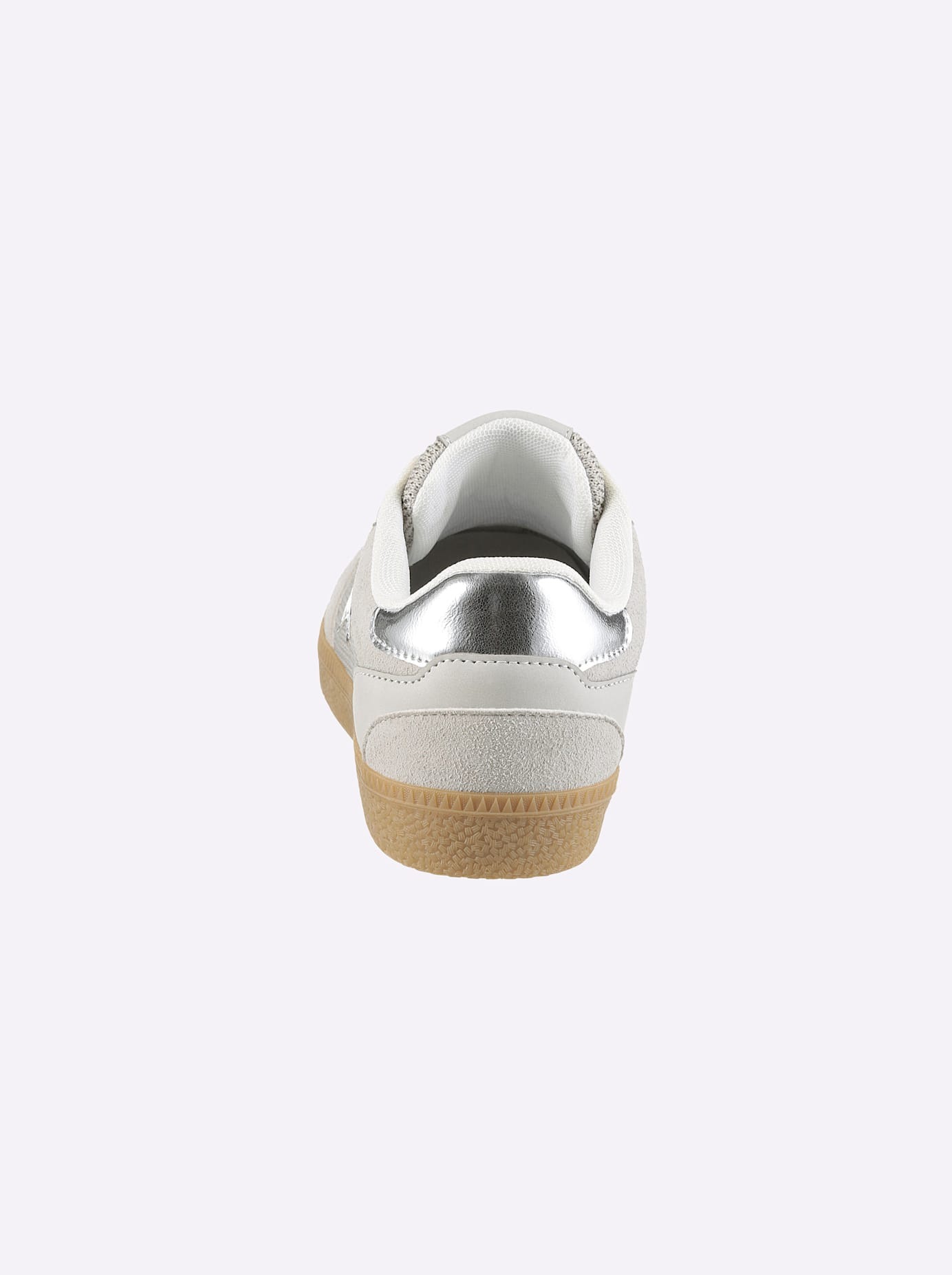 Sneaker HEINE, Damen, Gr. 41, grau, silberfarben, Synthetik, Textil, Schuhe Sneaker 2