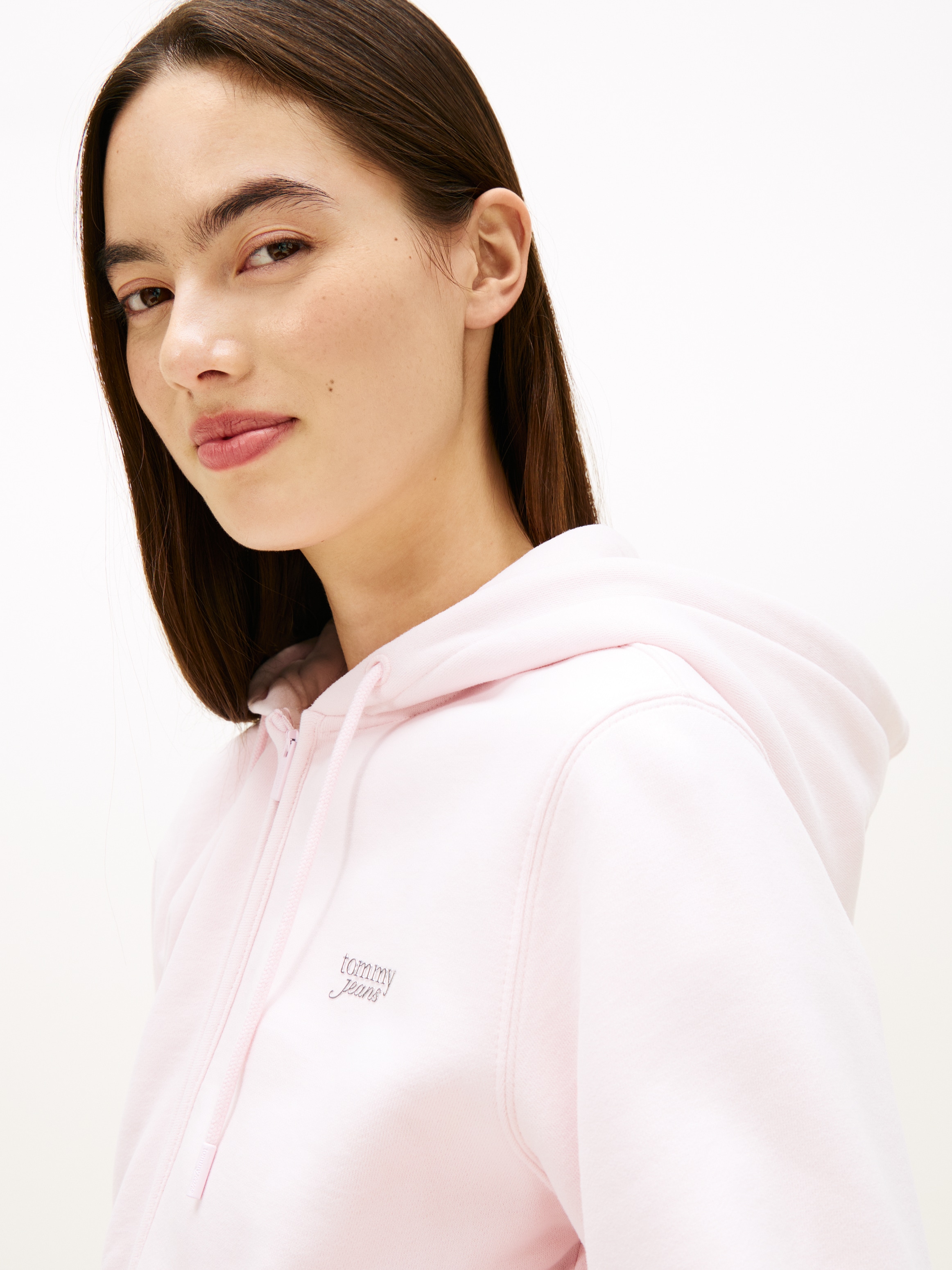Tommy Jeans Kapuzensweatjacke »TJW REG SILVER SCRIPT ZIP THRU«