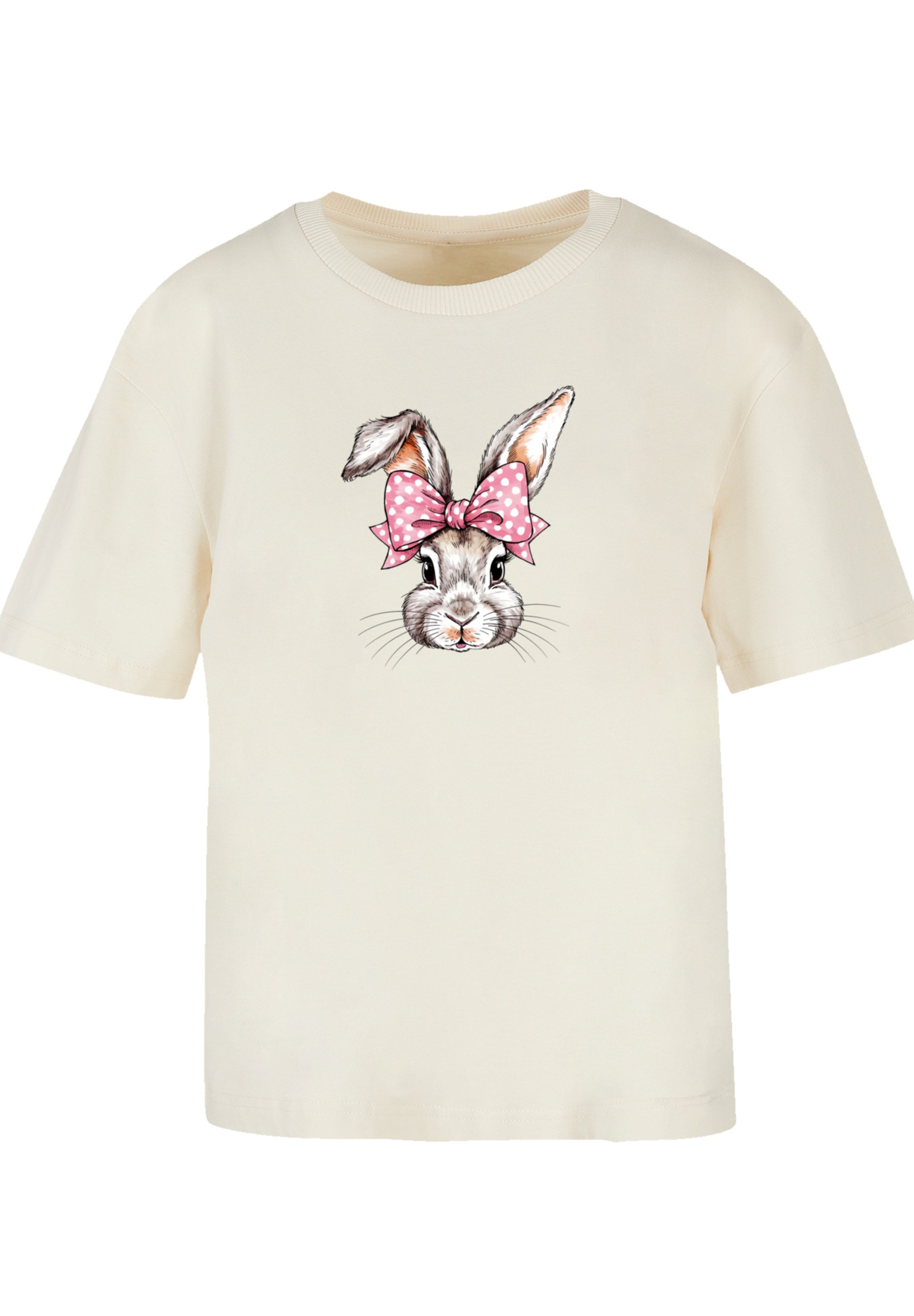 F4NT4STIC T-Shirt »Niedlicher Hase mit Schleife«, Premium Qualität