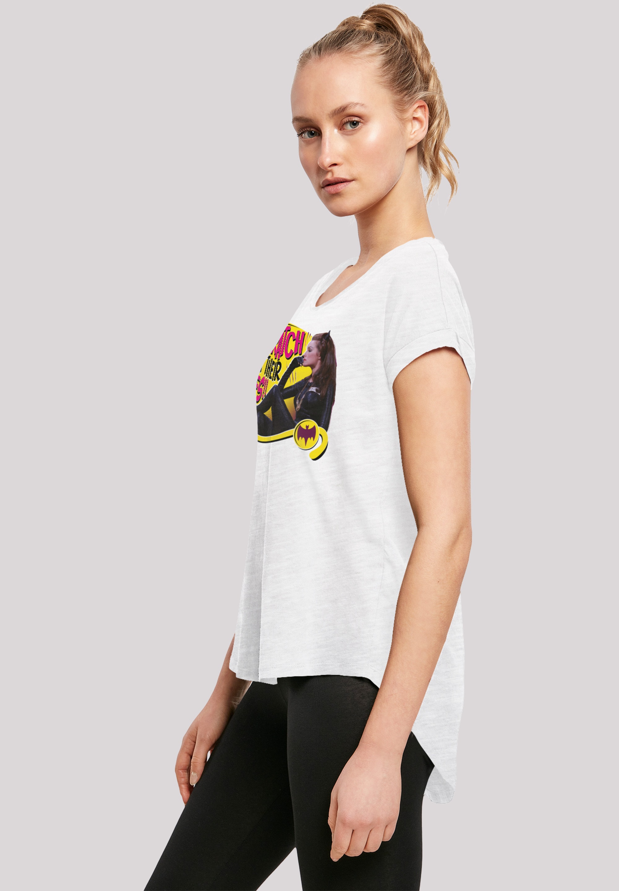 F4NT4STIC T-Shirt »Batman TV Serie Catwoman Scratch«, Damen,Premium Merch,Lang,Longshirt,Bedruckt