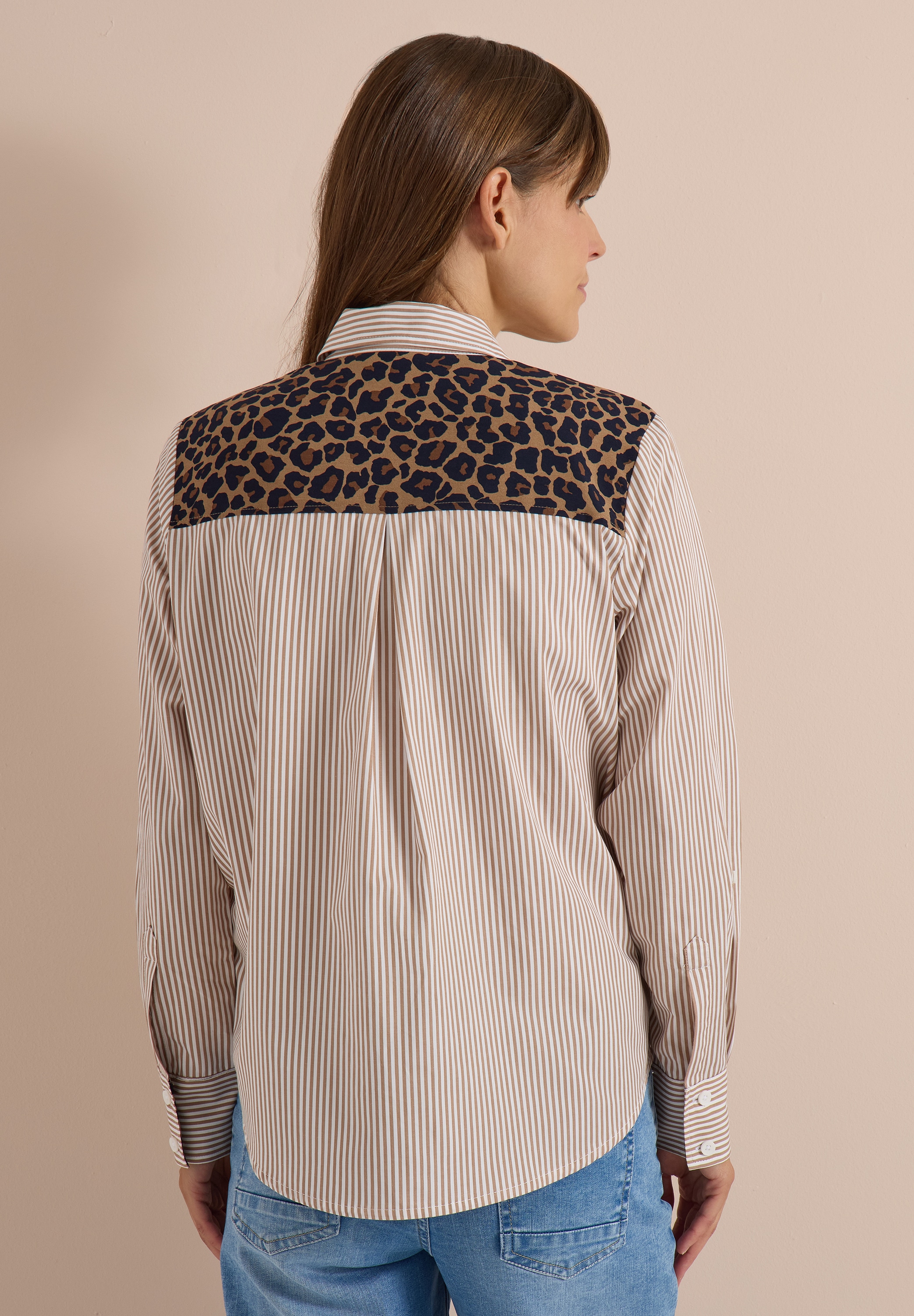 Cecil Hemdbluse aus softem Materialmix
