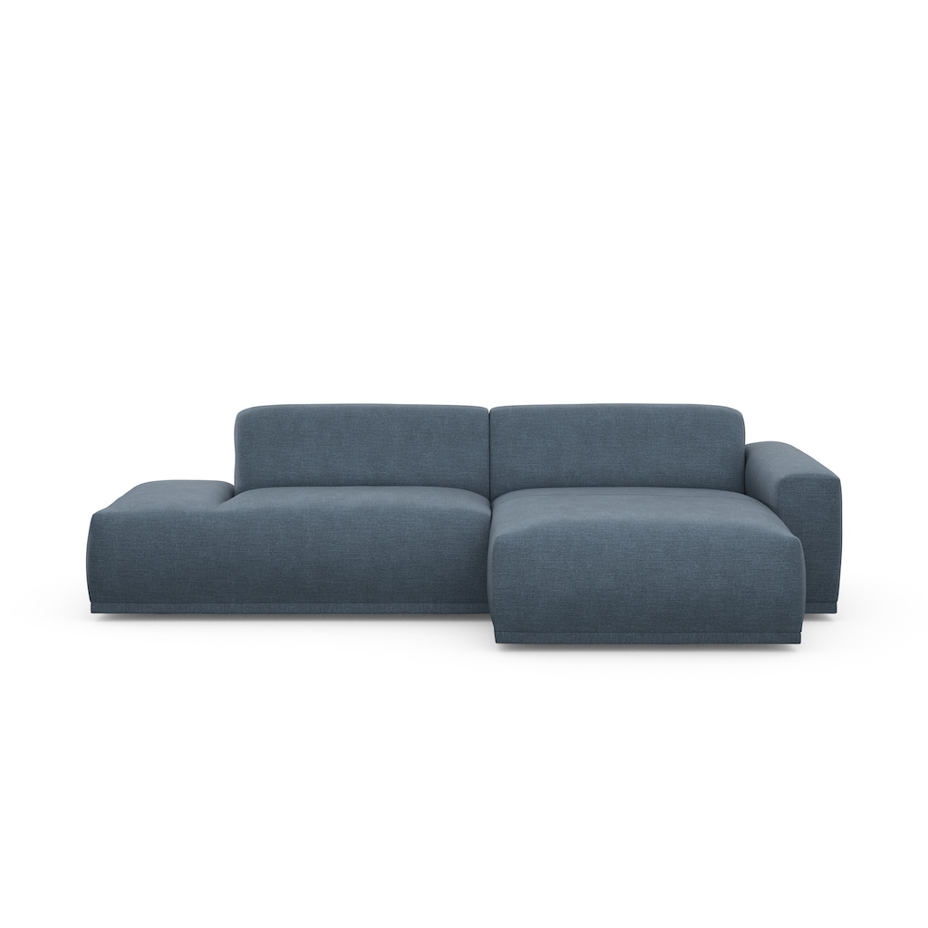 TRENDMANUFAKTUR Ecksofa Braga, aus 2 Teilen, moderner Cord-Stoff