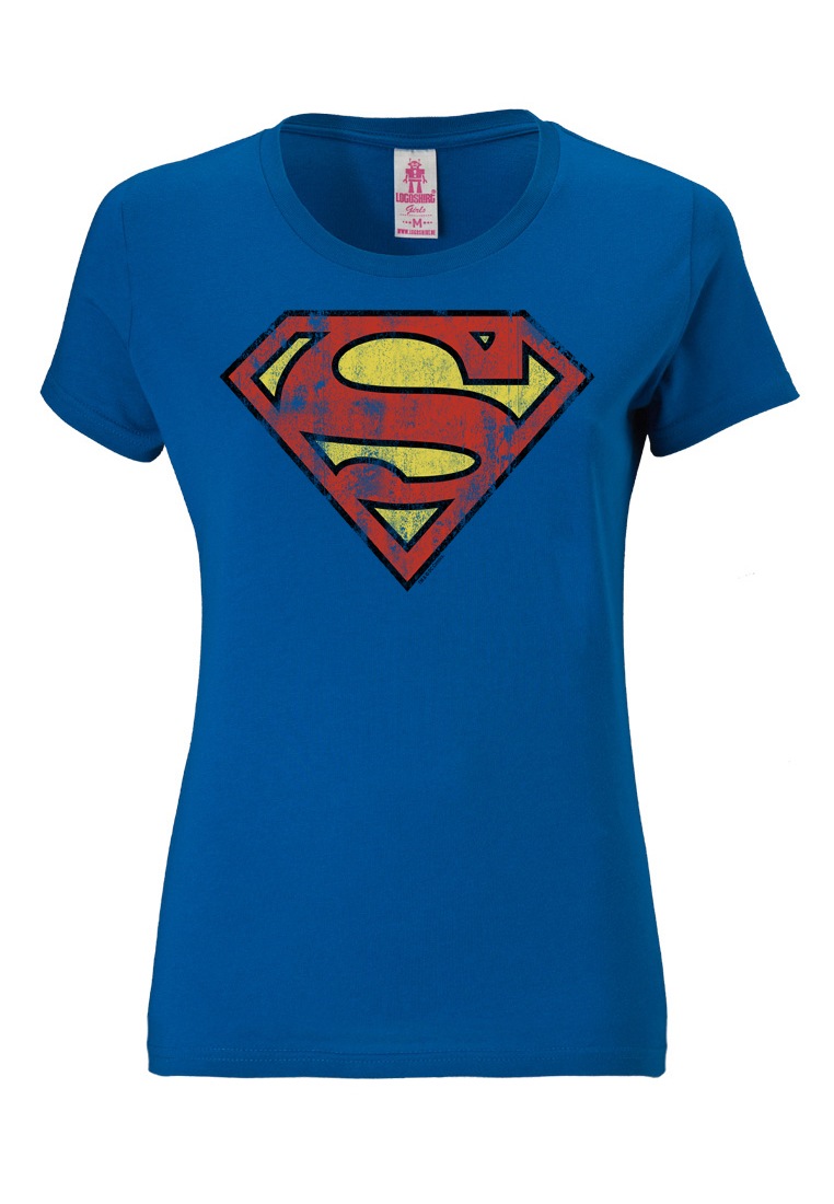 LOGOSHIRT T-Shirt »Superman«, mit klassischem Print für bestellen | BAUR