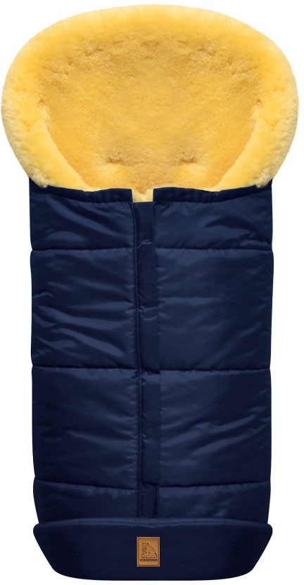 Heitmann Felle Fußsack »Eisbärchen - Winterfußsack - Premium Qualität«, mit echtem Lammfell, für Kinderwagen & Buggy, 6 Gurtschlitze, waschbar