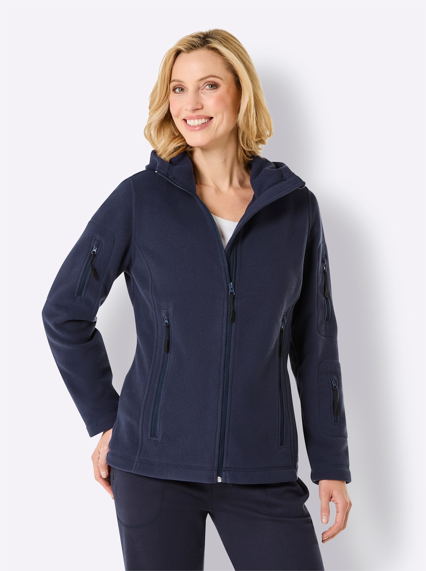 Catamaran Fleecejacke, mit Kapuze günstig online kaufen
