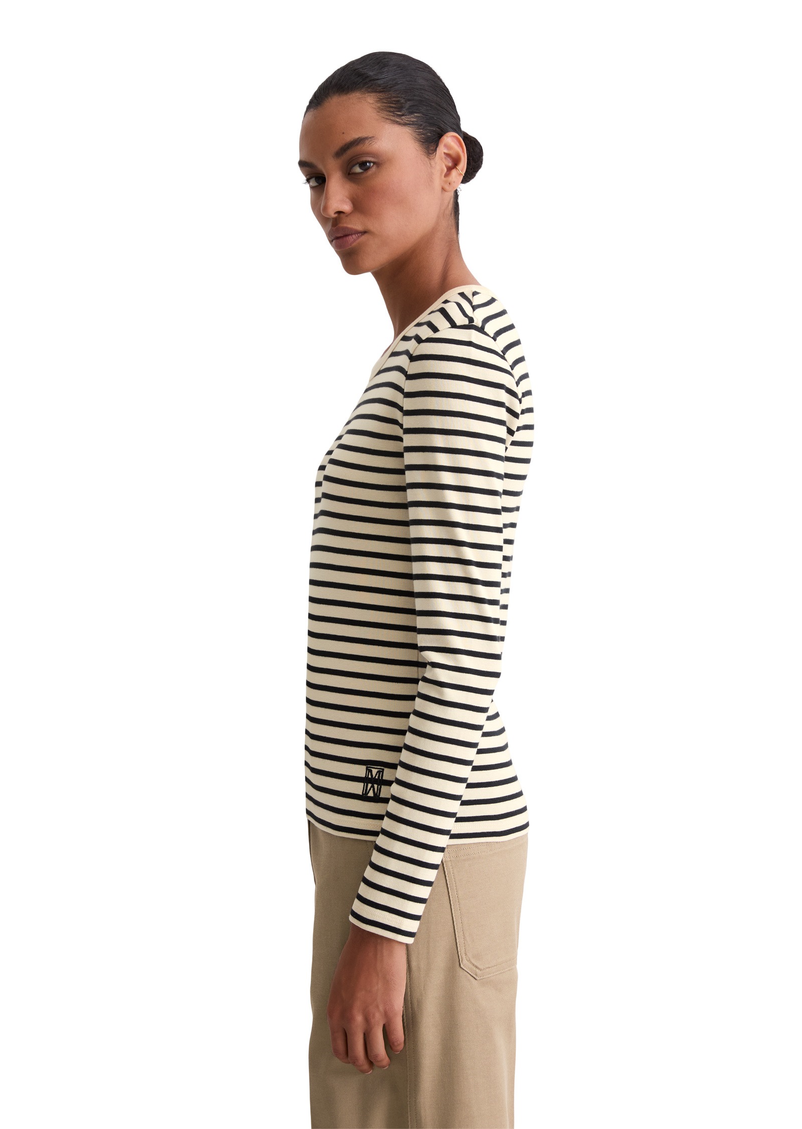 Marc OPolo Langarmshirt "aus reiner Bio-Baumwolle" günstig online kaufen