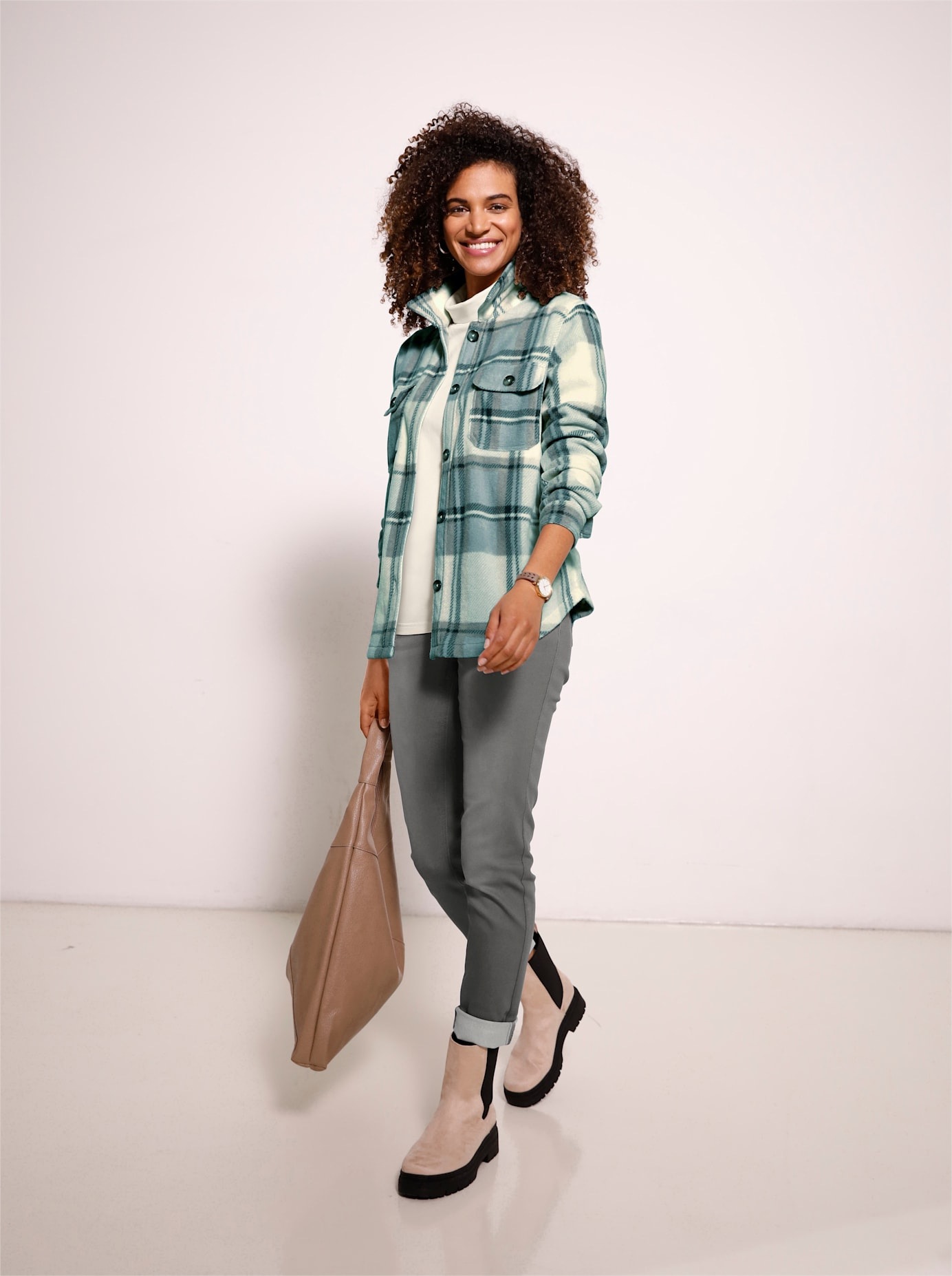 Casual Looks Fleeceshirt "Fleece-Bluse" 1 günstig online kaufen