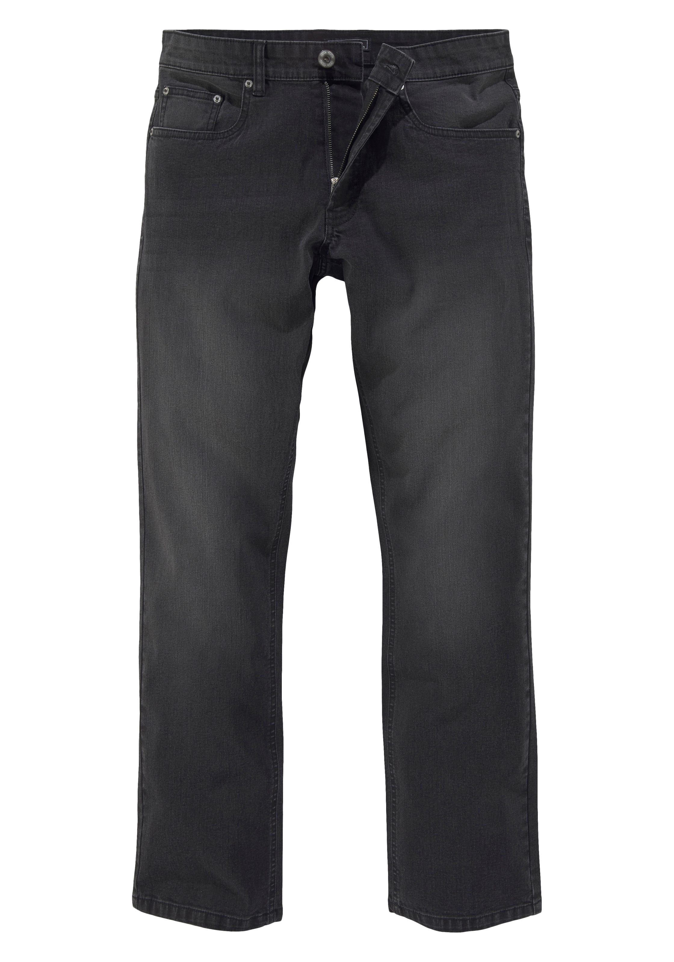 John Devin Straight-Jeans, gerade Passform, gerade Beinform, mit Used-Waschung