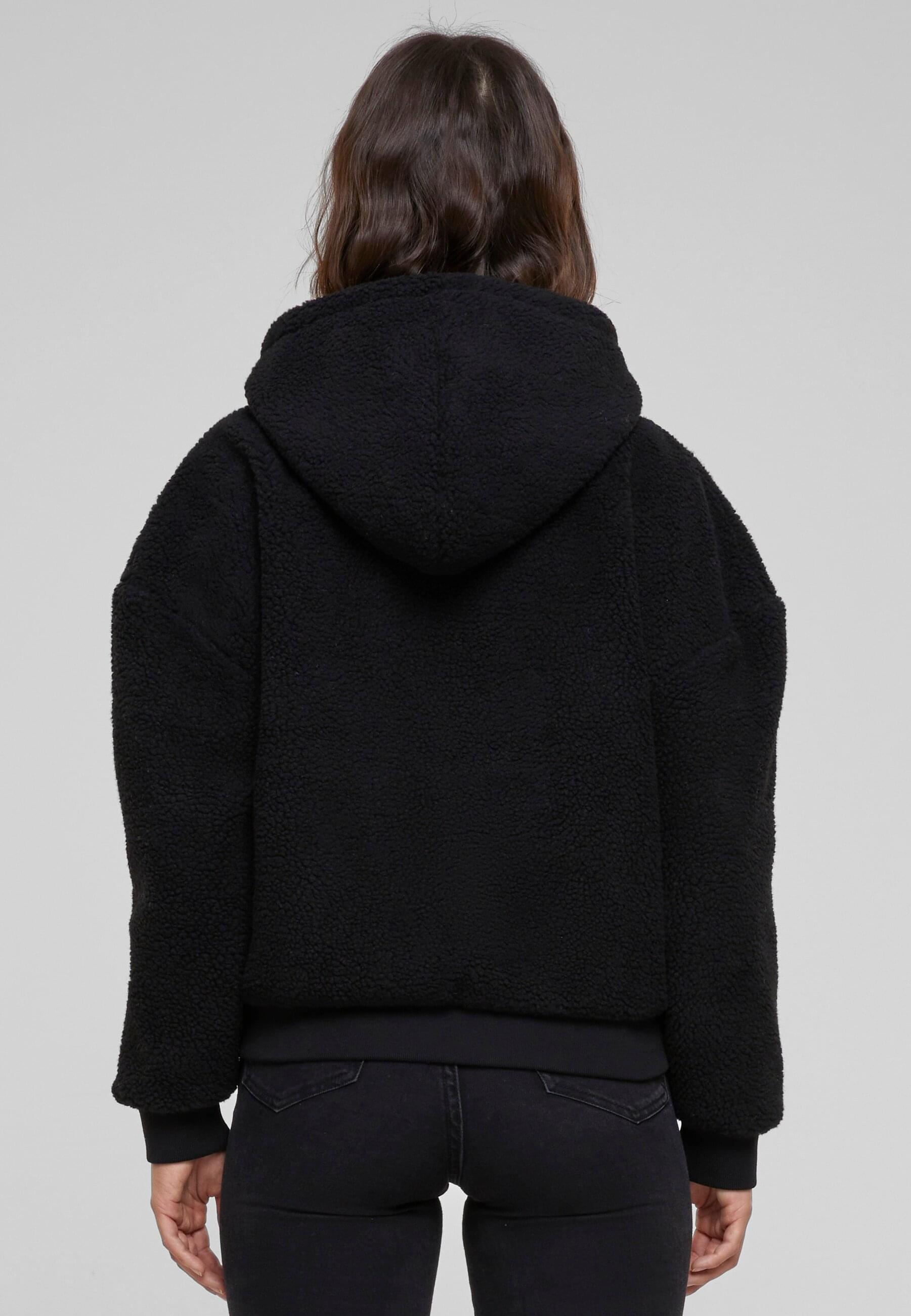 URBAN CLASSICS Sweatjacke »Urban Classics Damen Ladies Oversized Sherpa Zip Hoody«