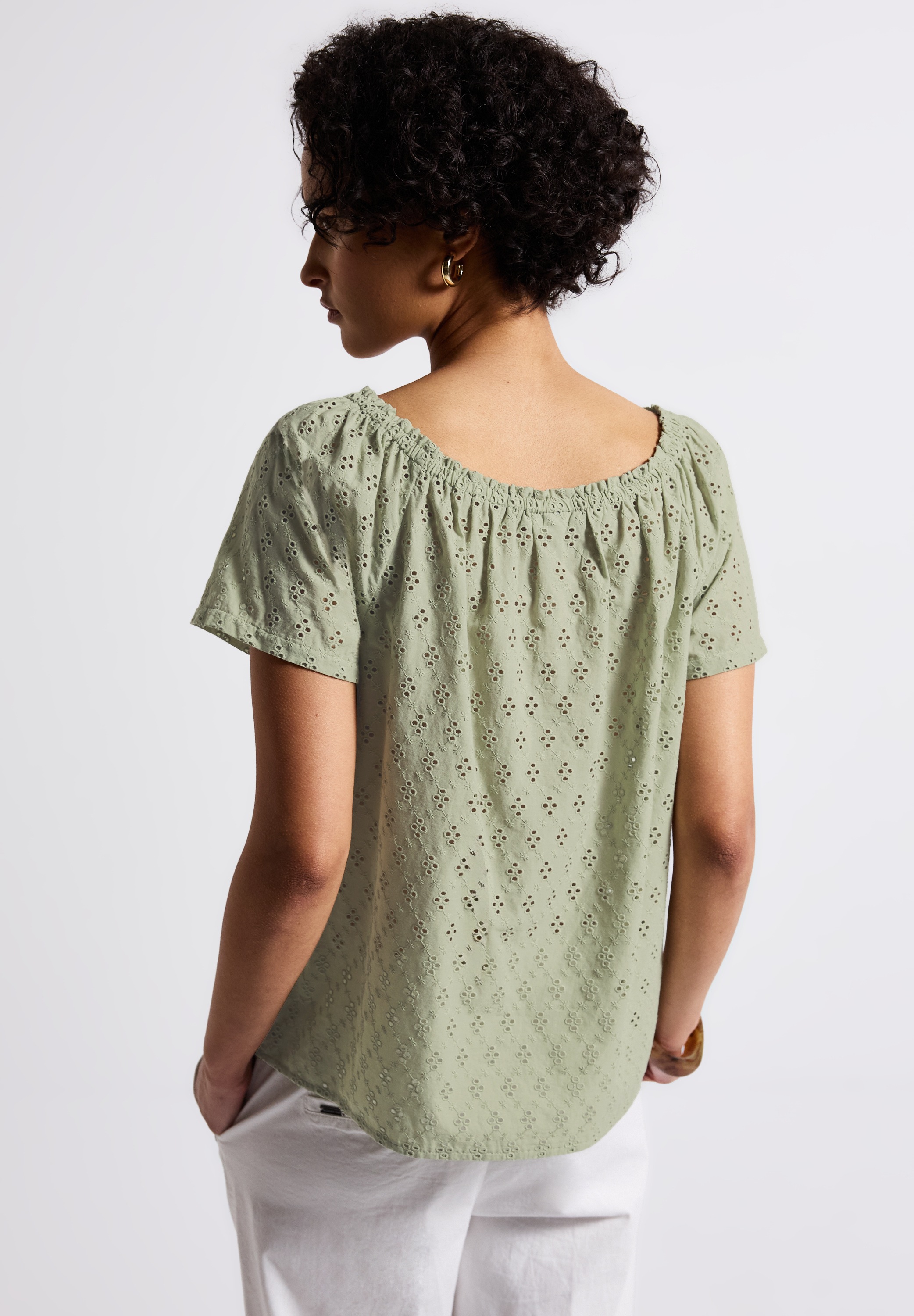 STREET ONE Carmenbluse, aus reiner Baumwolle günstig online kaufen