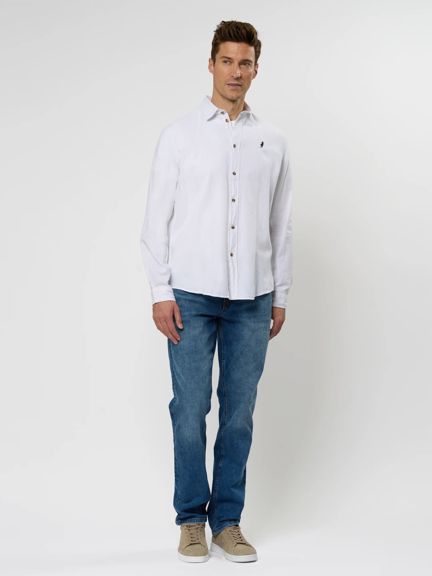 MCS Langarmhemd »MCS shirt Grand Prairie«
