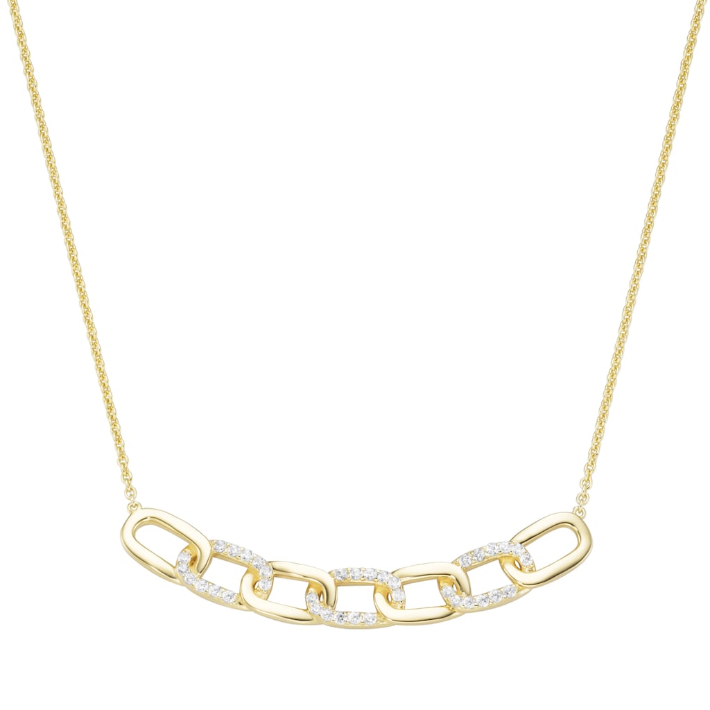 GIORGIO MARTELLO MILANO Collier »Mittelteil mit Zirkonia Silber 925« GIORGIO MARTELLO MILANO Collier »Mittelteil mit Zirkonia Silber 925«