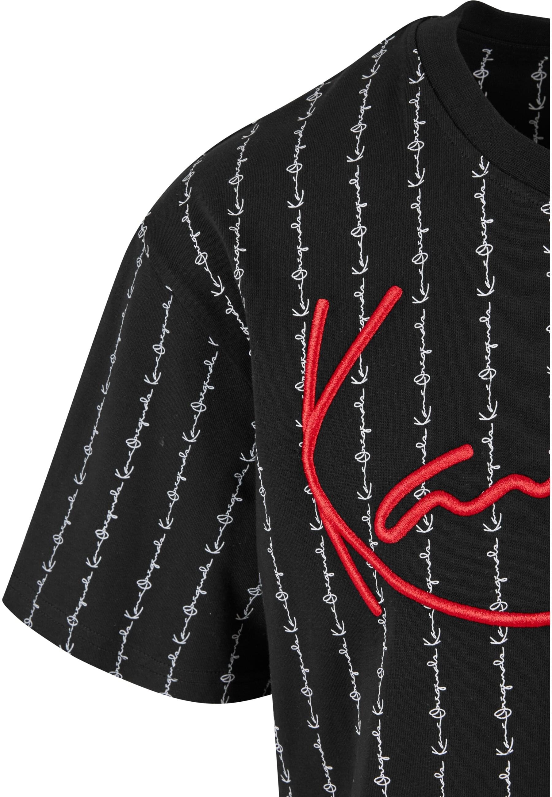 Karl Kani T-Shirt »Karl Kani Herren KKMQ12130BLK Signature Logo Pinstripe Tee«, (1 tlg.)