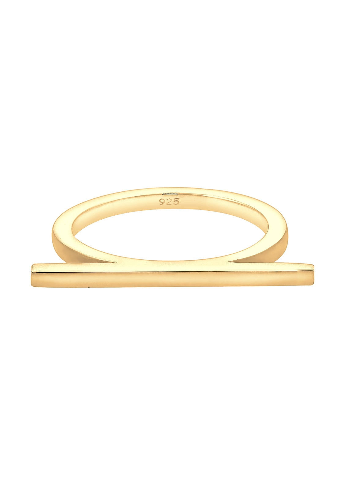 Elli Fingerring »Geo Minimal Trend Steg 925 Silber«