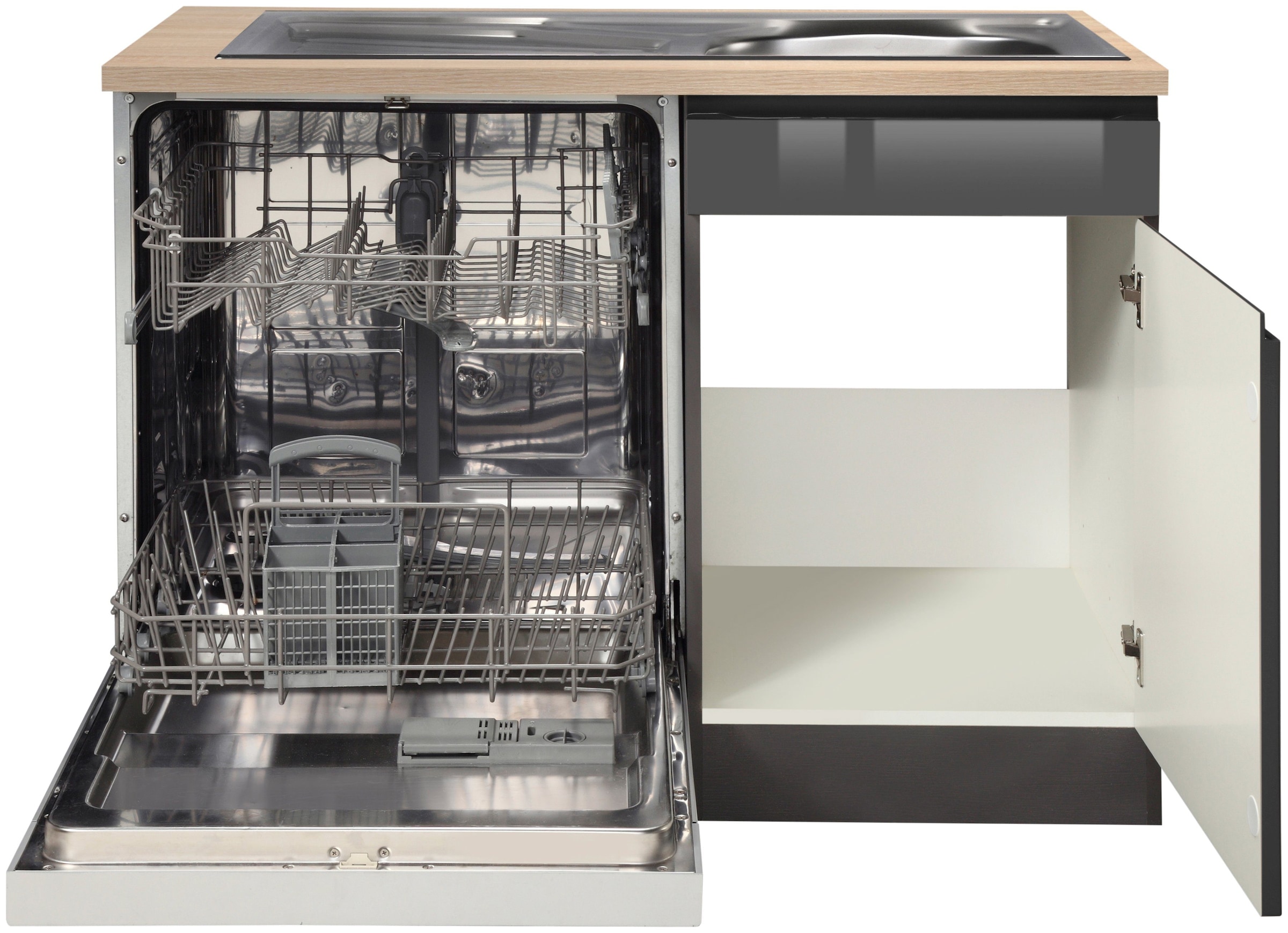 HELD MÖBEL Spülenschrank »Virginia«, 110 cm breit, inklusive Einbauspüle