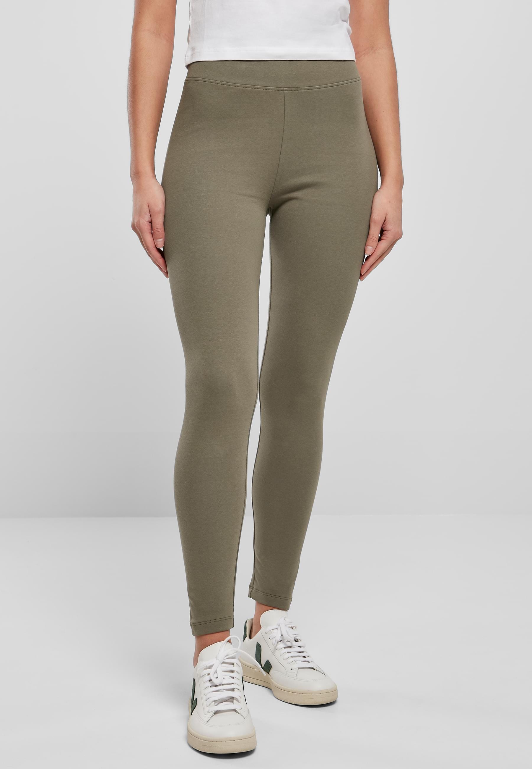 URBAN CLASSICS Leggings »Urban Classics Damen Ladies High Waist Jersey Leggings«, (1 tlg.)