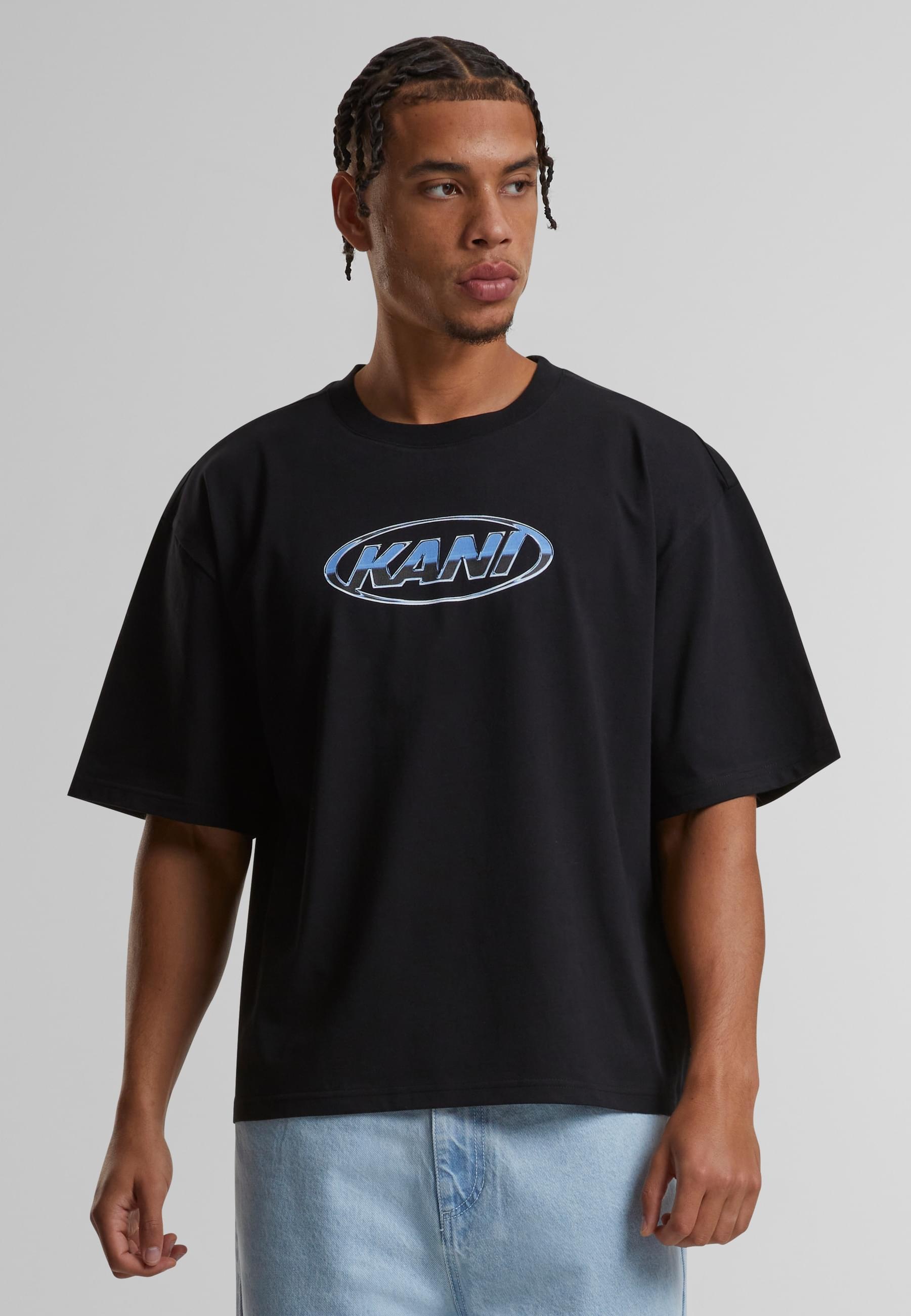 Karl Kani T-Shirt »Karl Kani Woven Signature Chrome LOGo Crop Tee«, (1 tlg.)