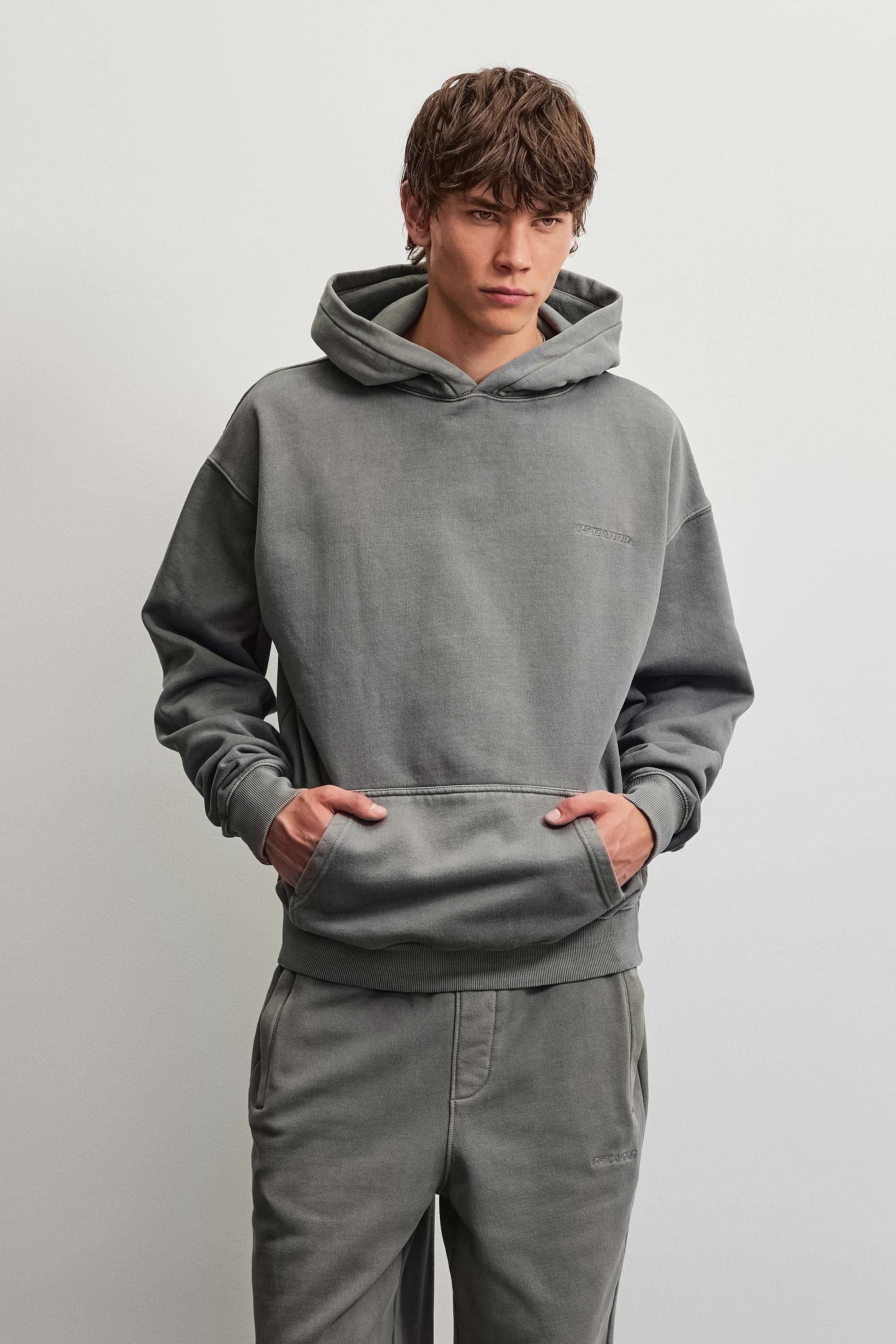 PEGADOR Kapuzensweatshirt "Logo Oversized Hoodie", Baumwollmischung, oversize