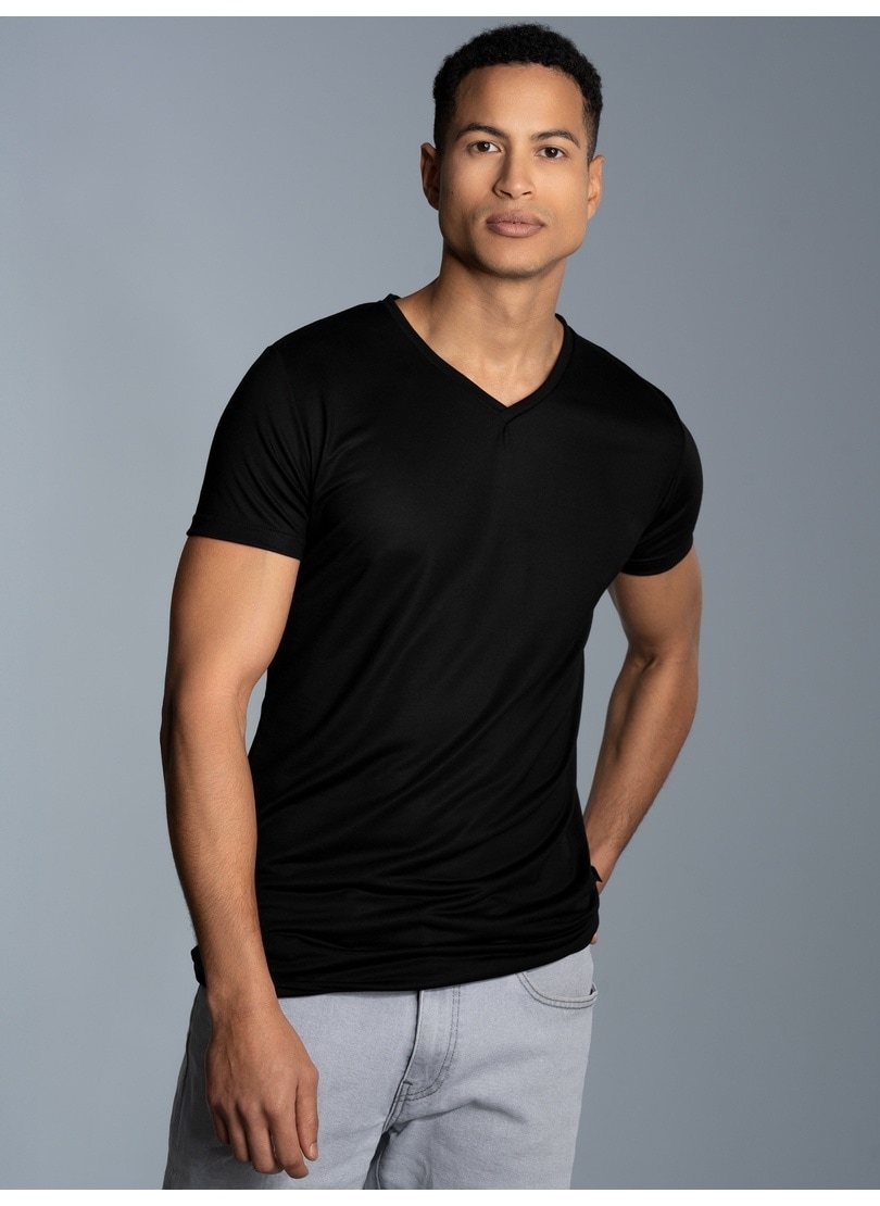 Trigema T-Shirt "TRIGEMA V-Shirt aus 100% Lyocell" 1 Stk.