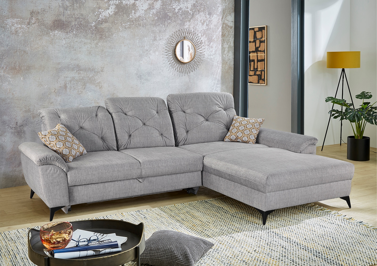 3 verstellbare Bettfunktion, »Studio«, | Kopftützen, Gruppe Jockenhöfer bestellen Relaxfunktion Ecksofa individuell, BAUR