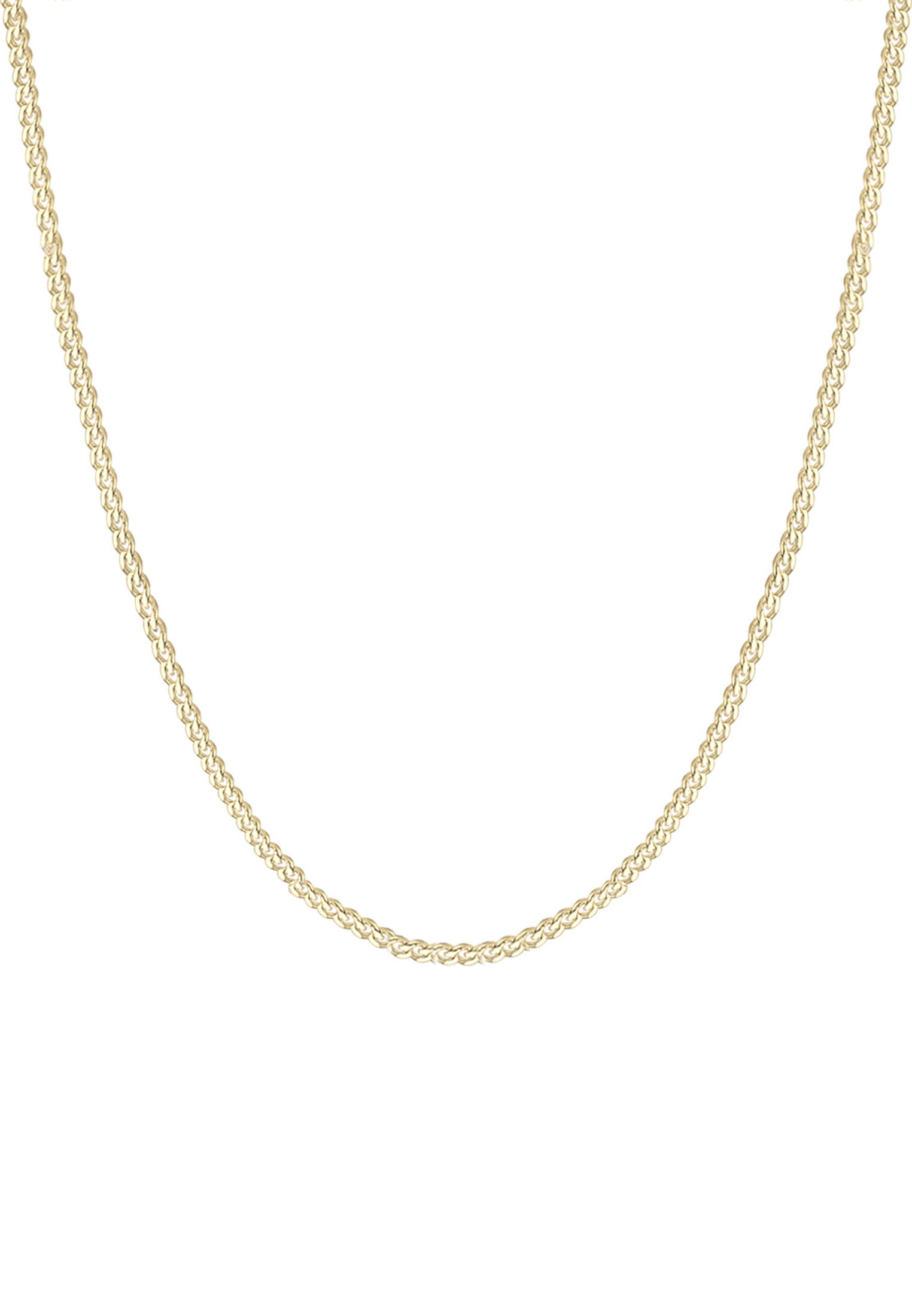 Elli Premium Kette ohne Anhänger »Basic Panzerkette Klassisch Elegant 375 Gelbgold«