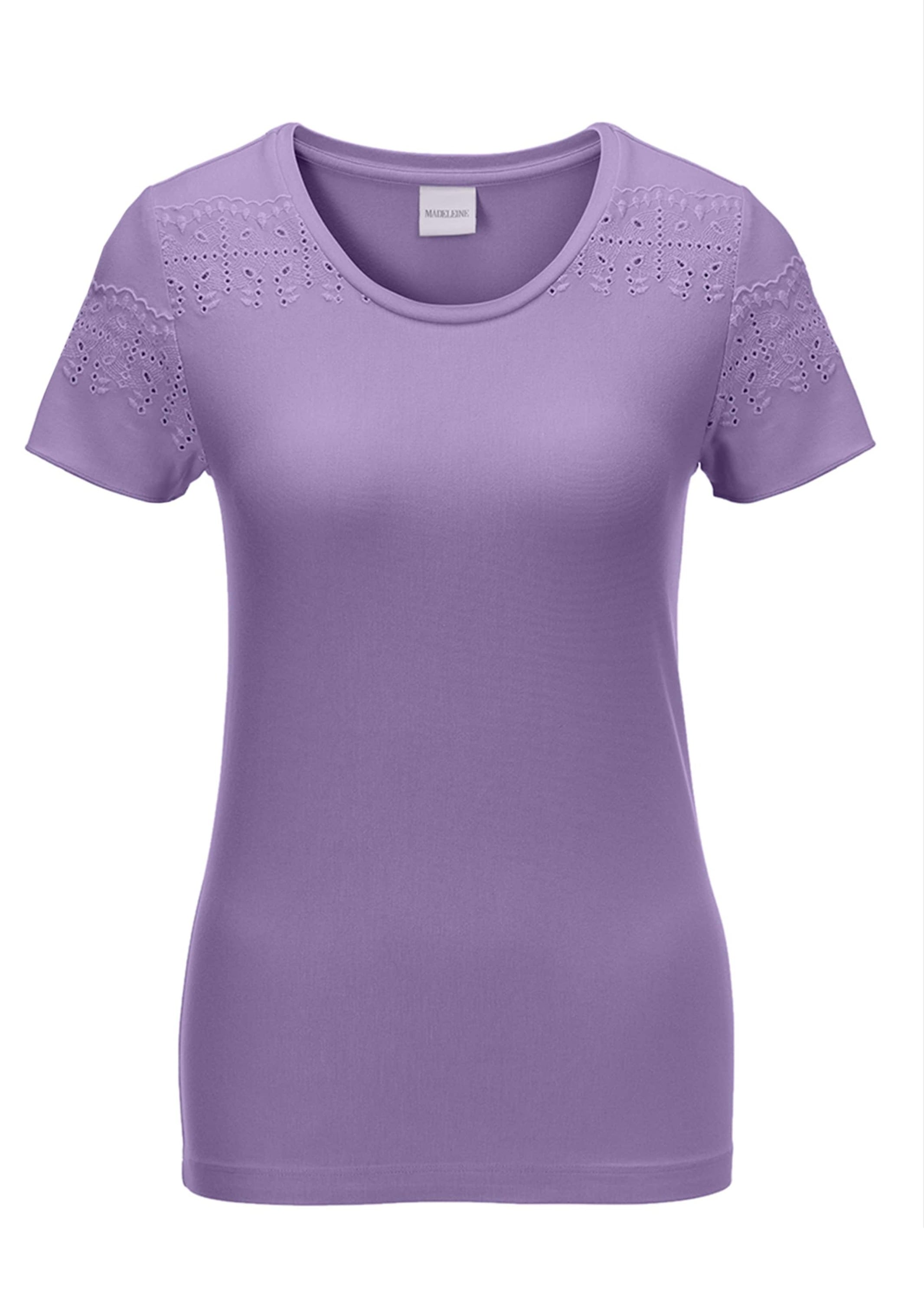 MADELEINE Kurzarmshirt »Shirt Shirt mit Lochstickerei«