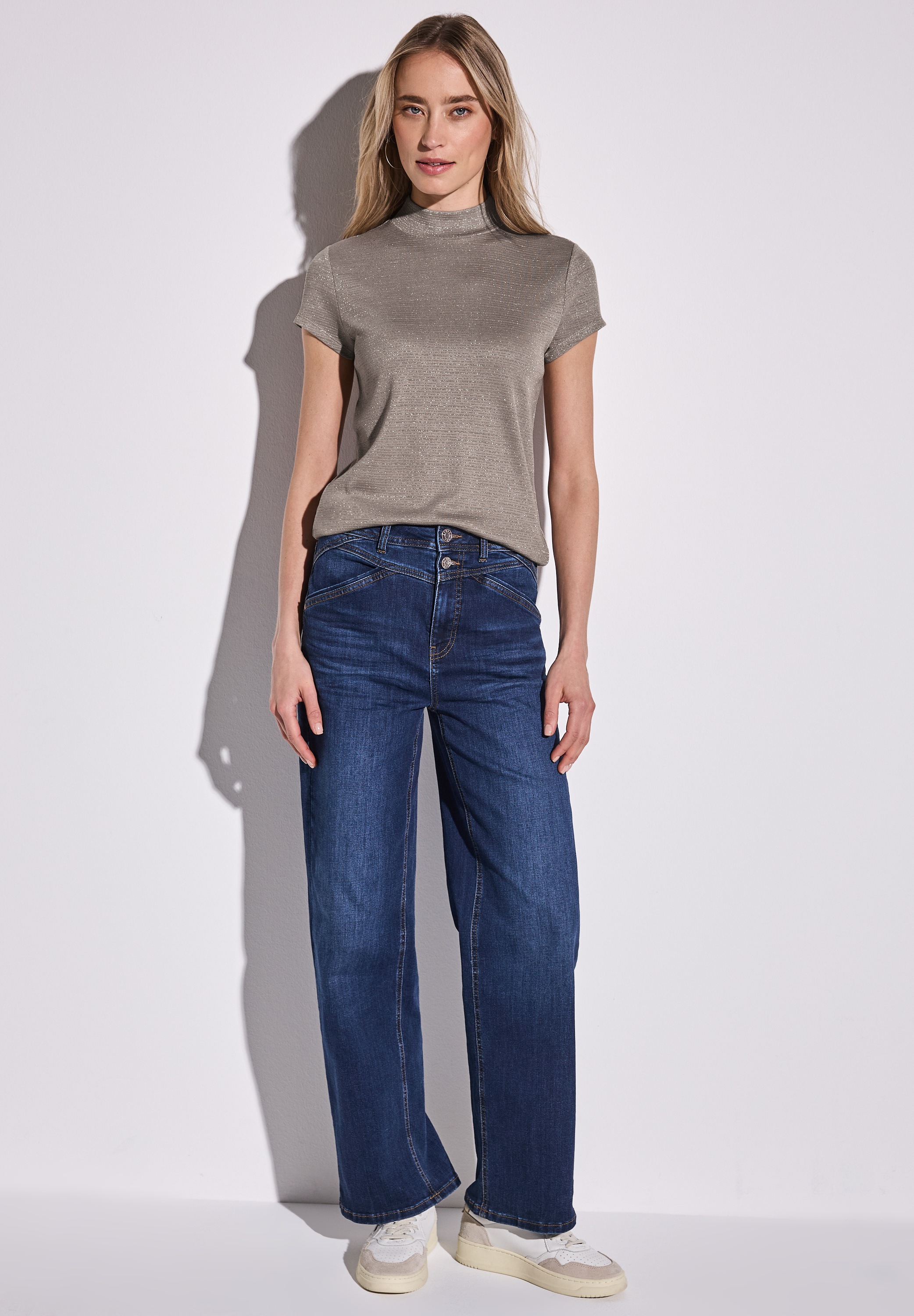 STREET ONE T-Shirt, mit Turtleneck