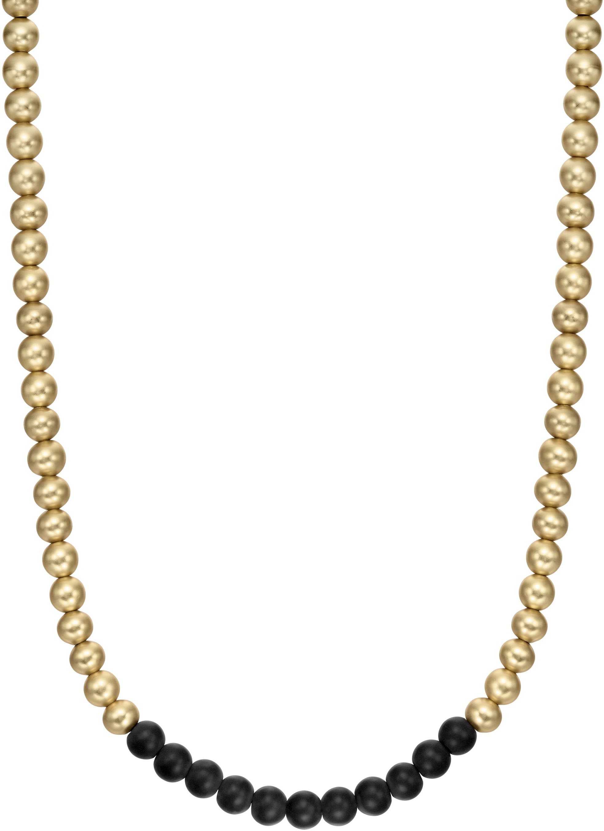 ARMANI EXCHANGE Edelstahlkette »Schmuck Geschenk Halsschmuck Halskette Kugeln, AXG0142710«, mit Glasstein