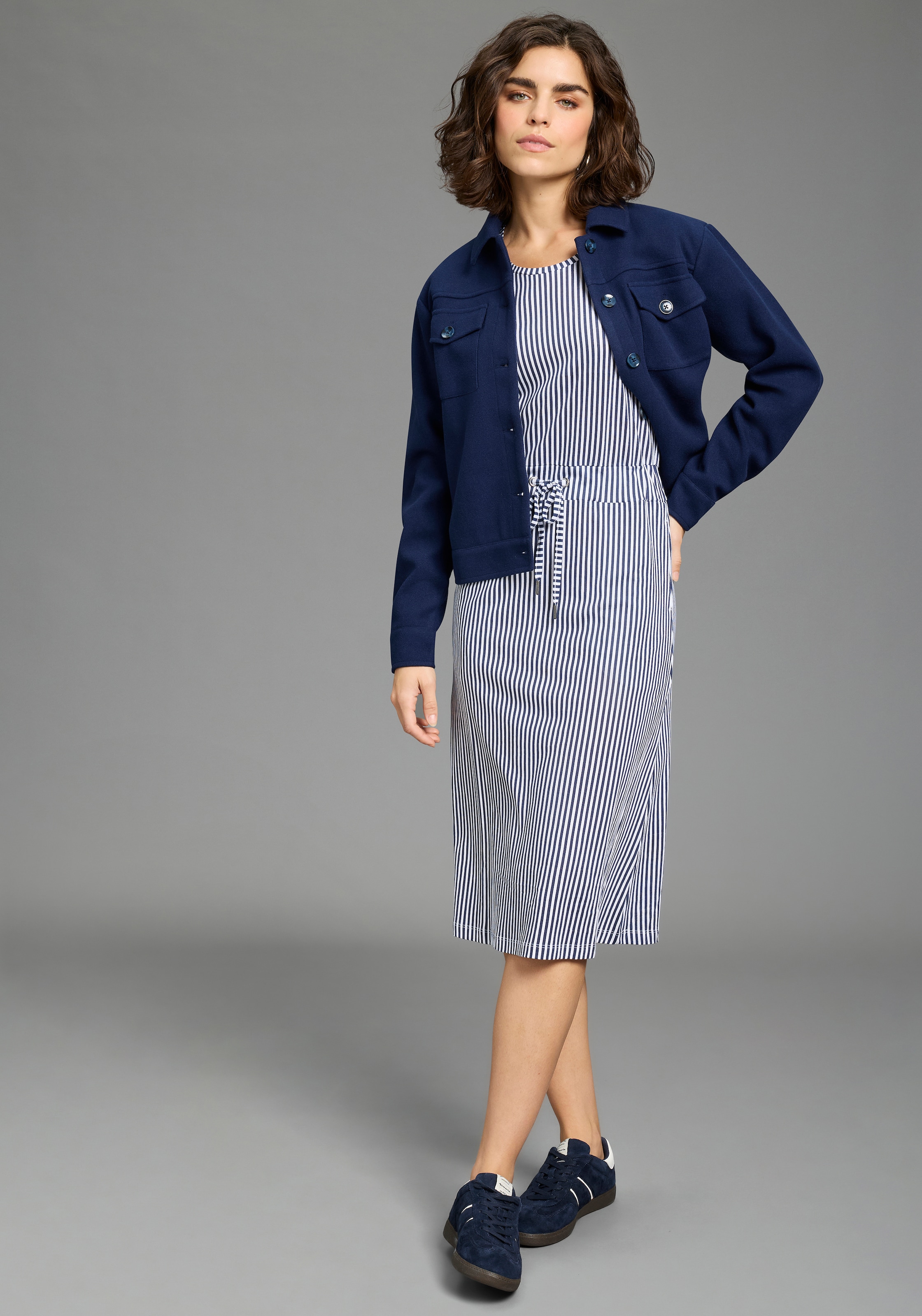 Laura Scott Sommerkleid im Basic-Stil - in unifarben, geblümt oder gestreif günstig online kaufen